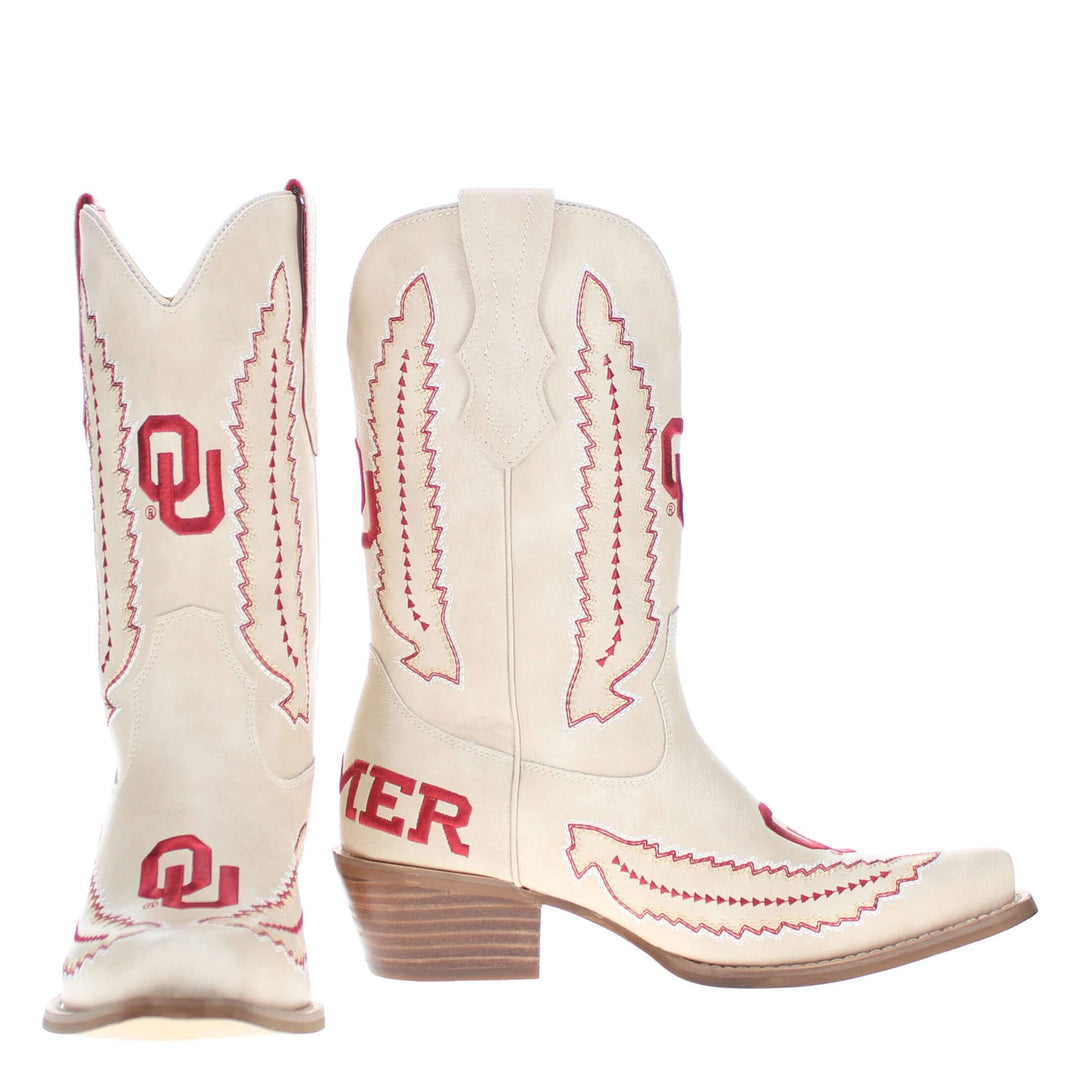 University of Oklahoma Mimi Short Bone Boot By V By Vaccari