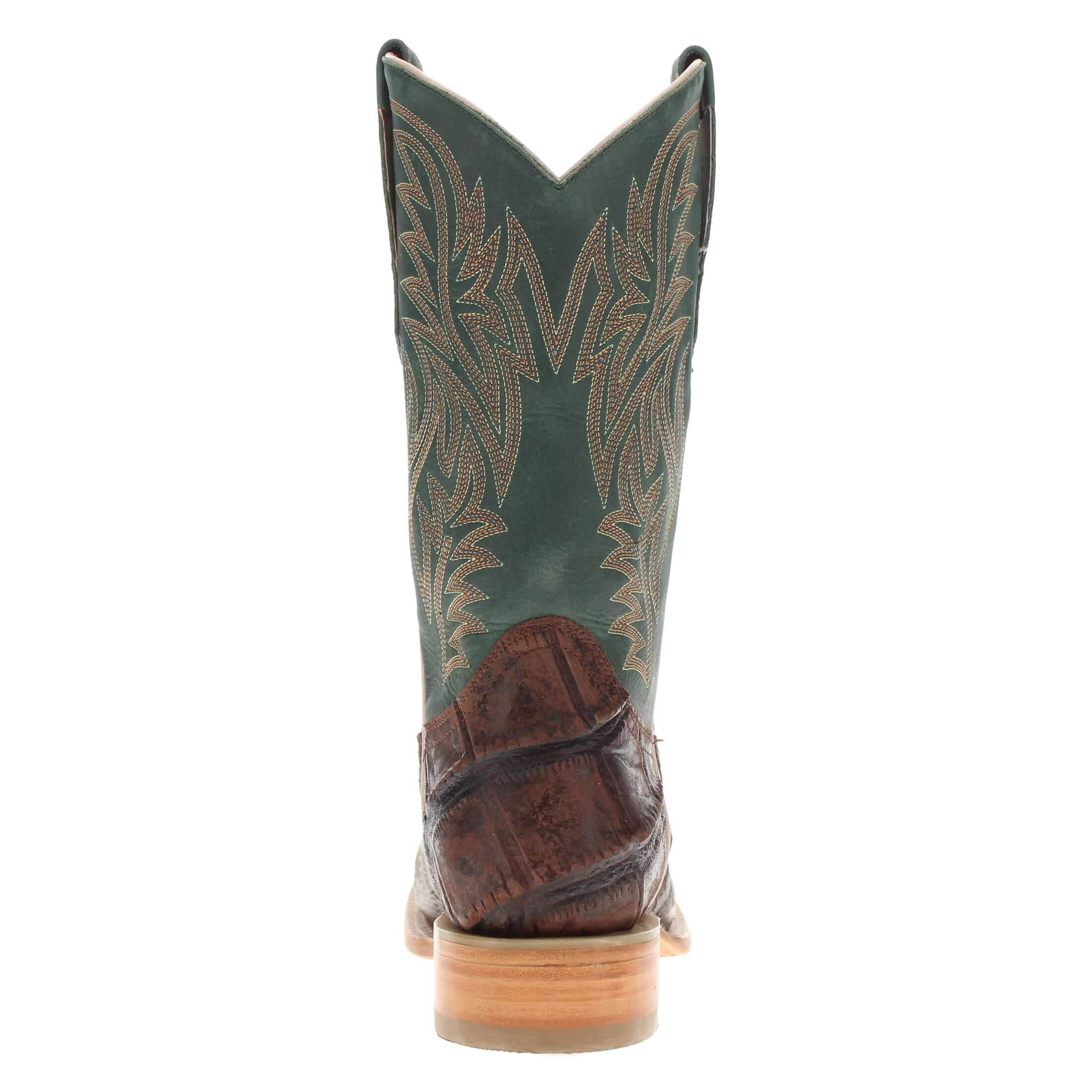Men's Mocha Allgator Print Cowboy Boots Logan by Vaccari Core