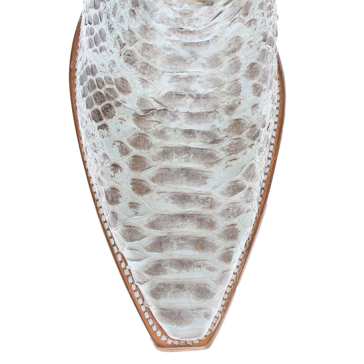 Mens Python Snake Skin Western Snip Toe Boots by Vaccari