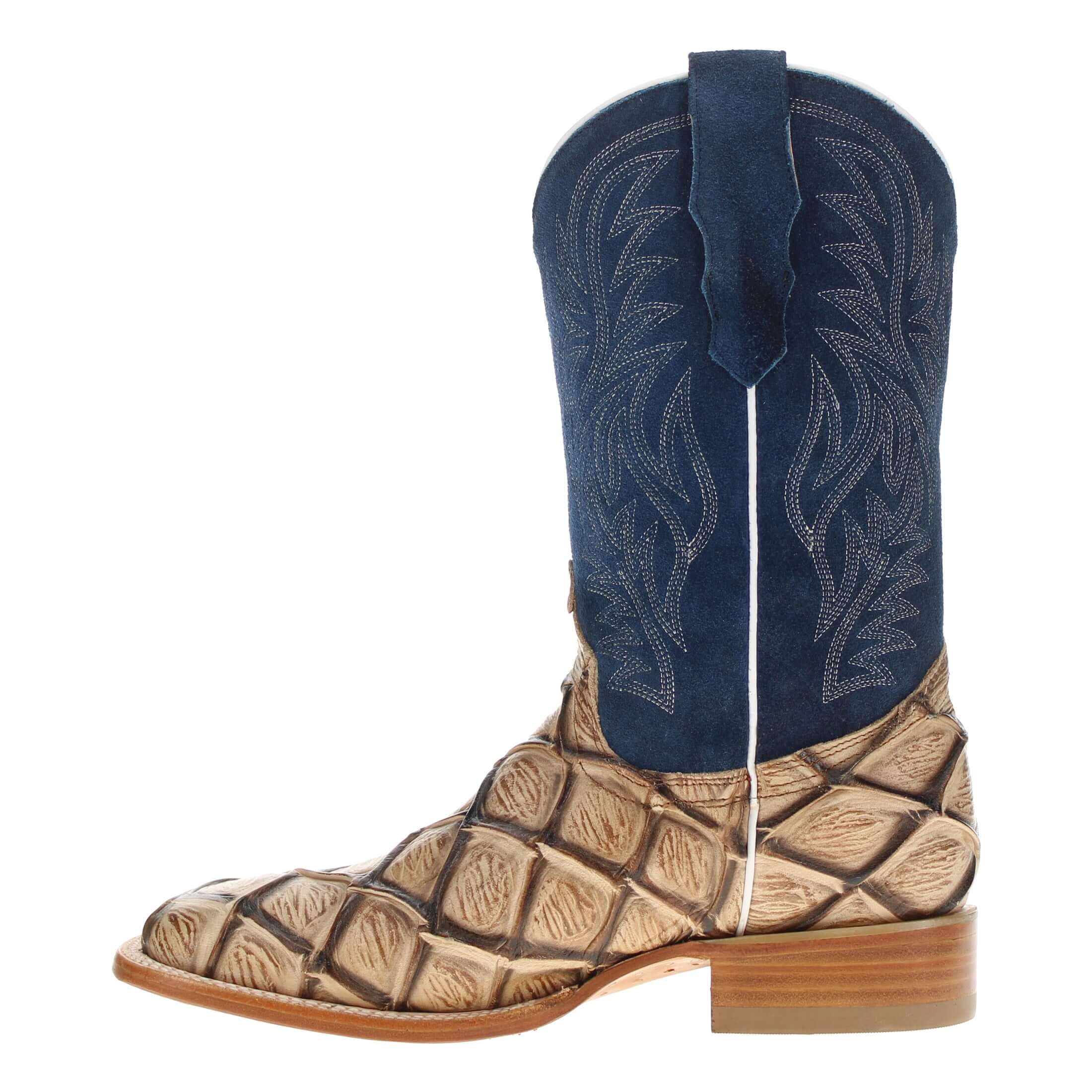 Men's Orix Fish Print Cowboy Boots Malik by Vaccari Core