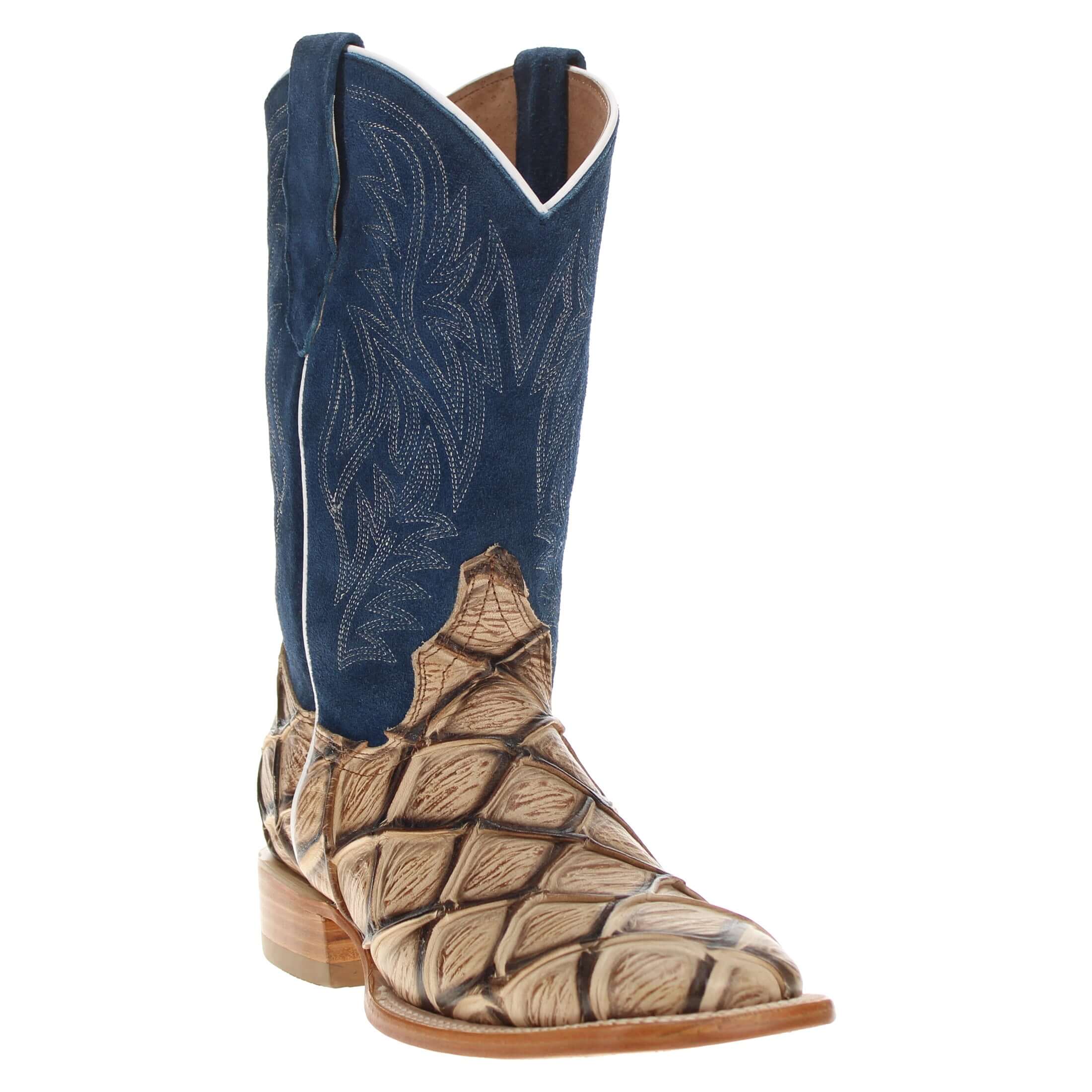 Men's Orix Fish Print Cowboy Boots Malik by Vaccari Core