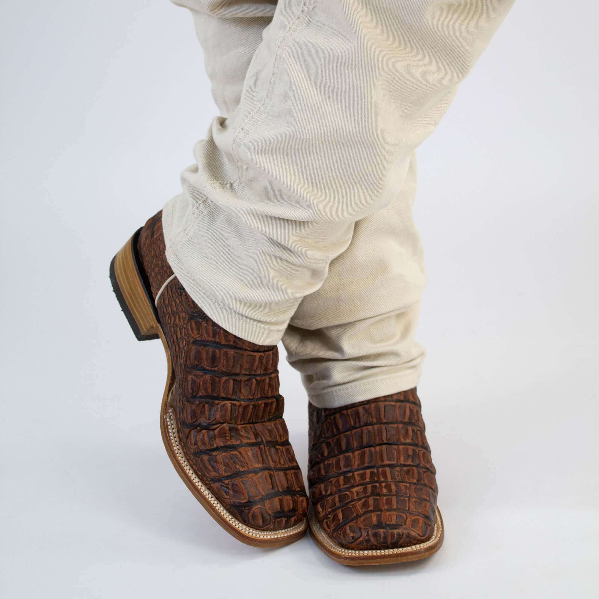 Men's Sherdon Alligator Hornback Print Cowboy Boots Wade by Vaccari Core