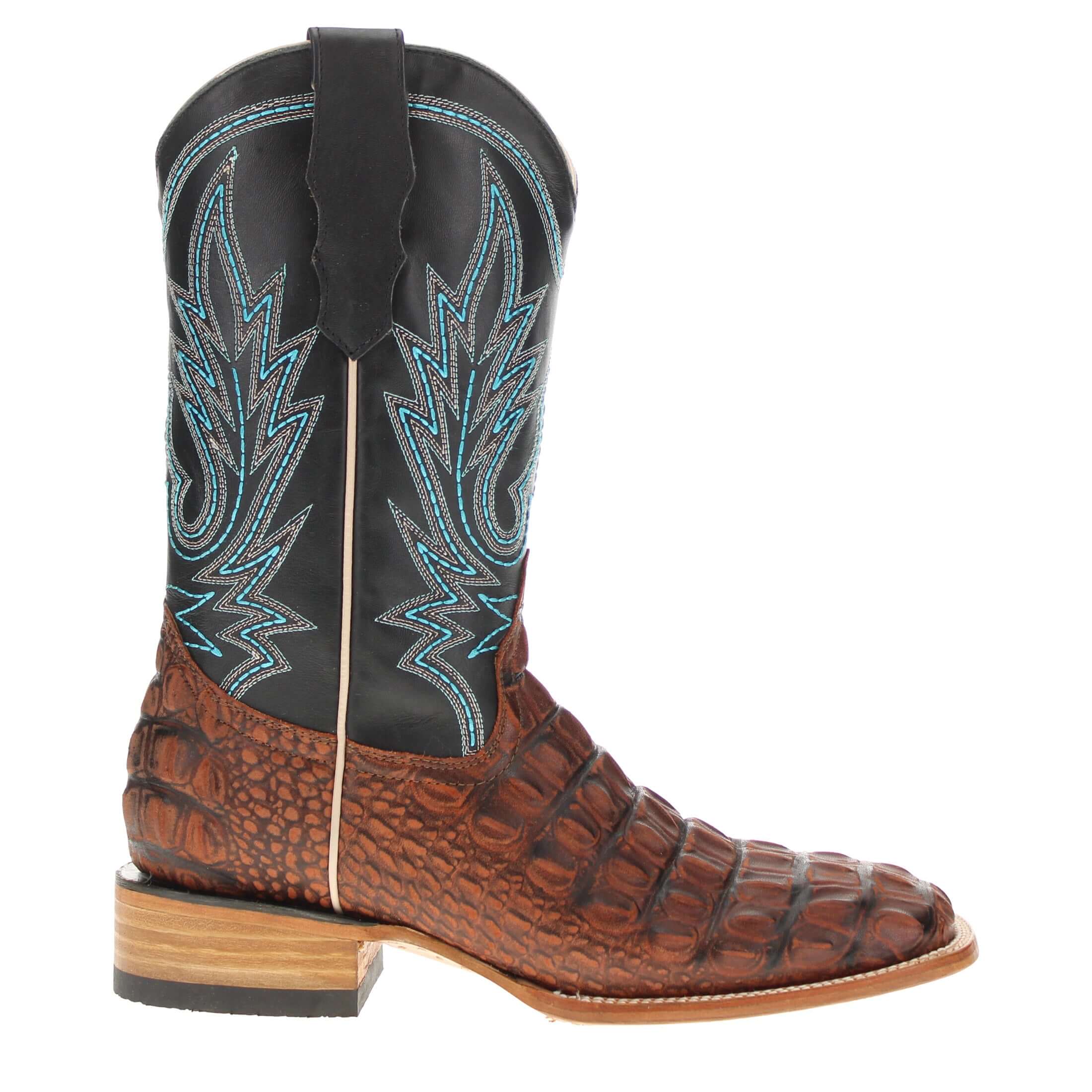 Men's Sherdon Alligator Hornback Print Cowboy Boots Wade by Vaccari Core