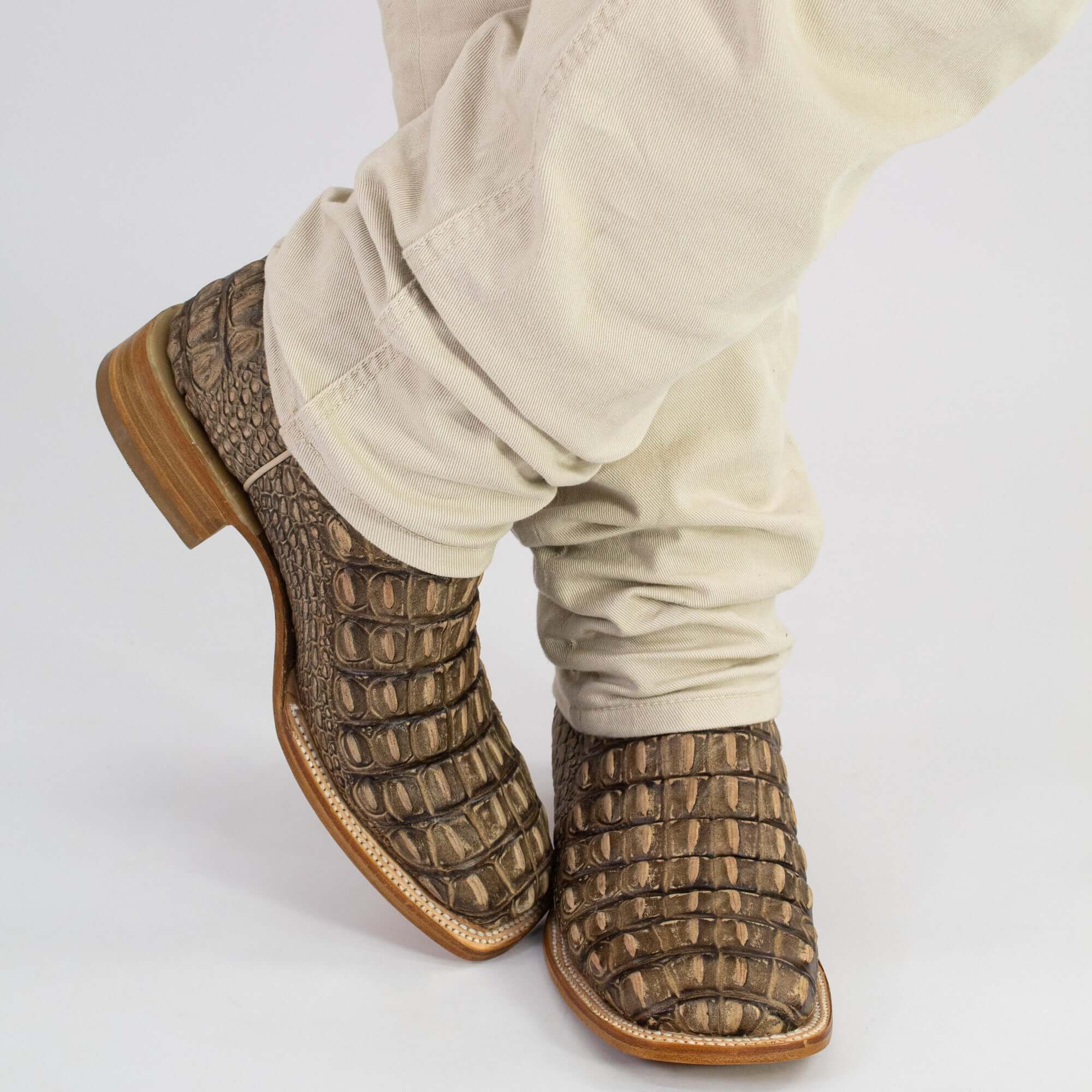 Men's Orix Alligator Hornback Print Cowboy Boots Wade by Vaccari Core