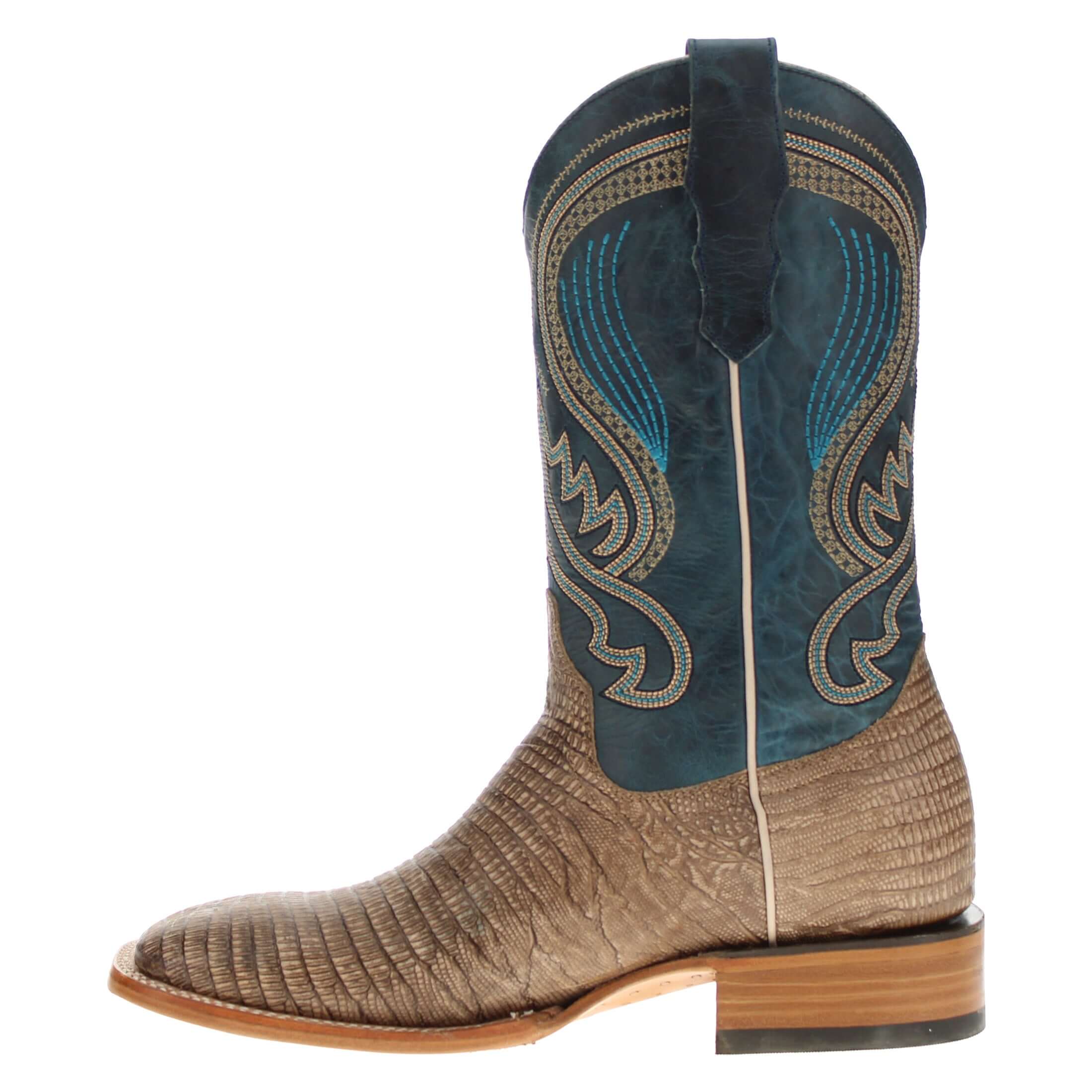 Men's Orix Lizard Print Cowboy Boots Nash by Vaccari Core
