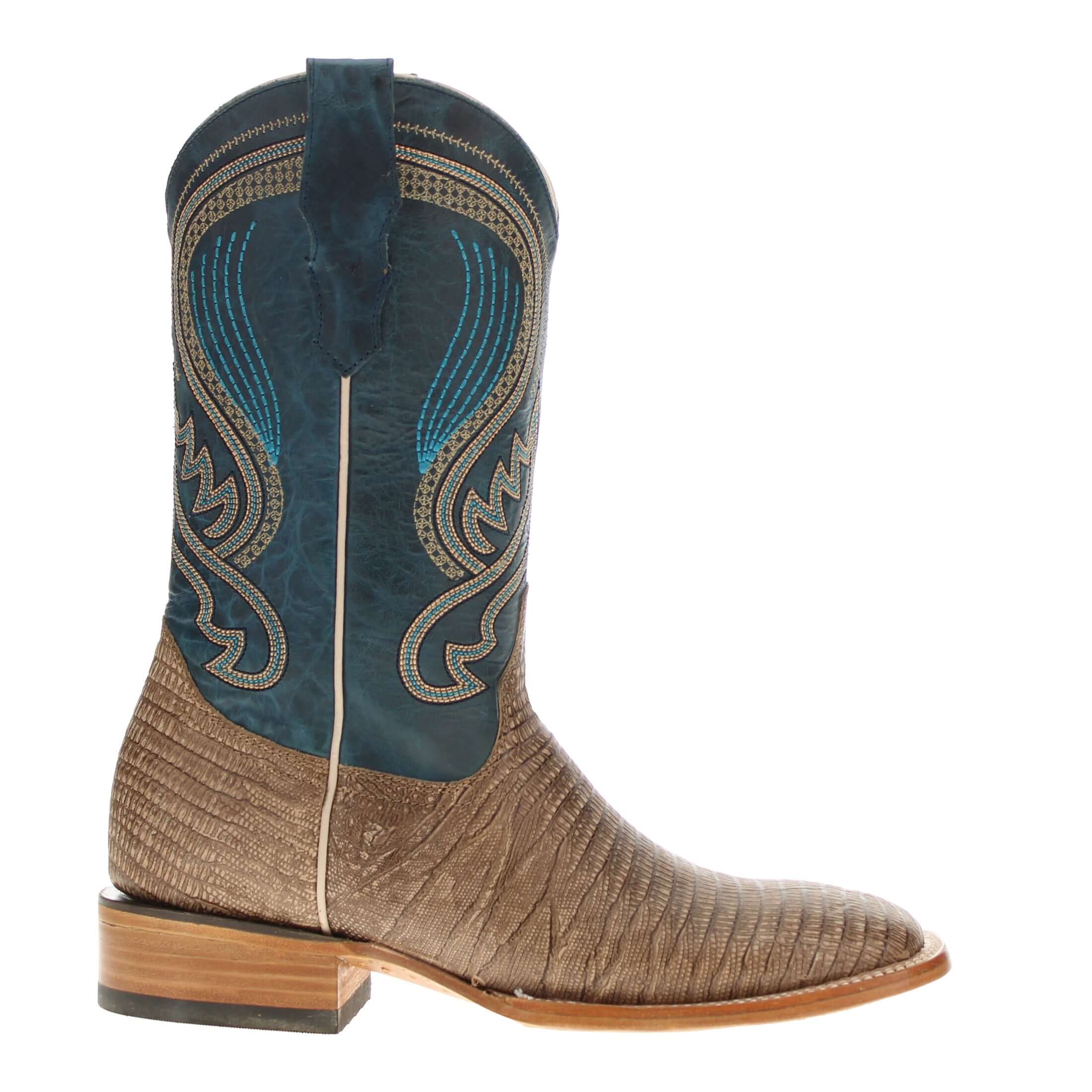 Men's Orix Lizard Print Cowboy Boots Nash by Vaccari Core