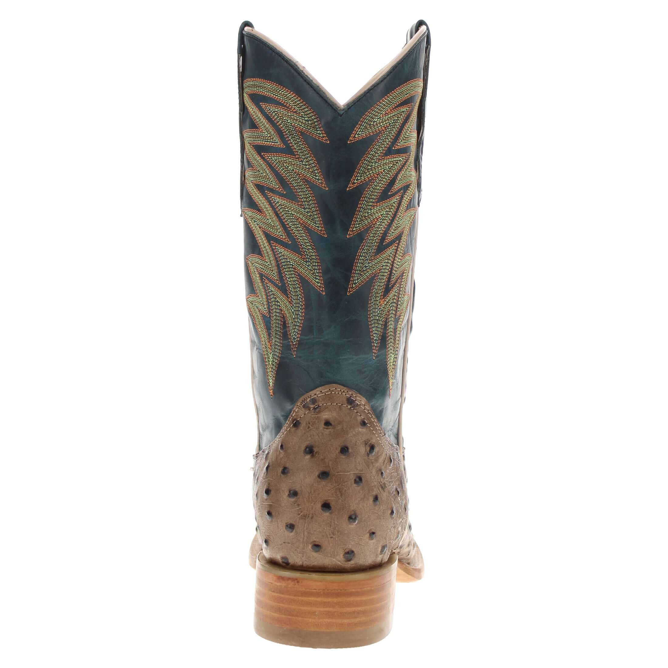 Men's Orix Ostrich Print Cowboy Boots | Vaccari Boots