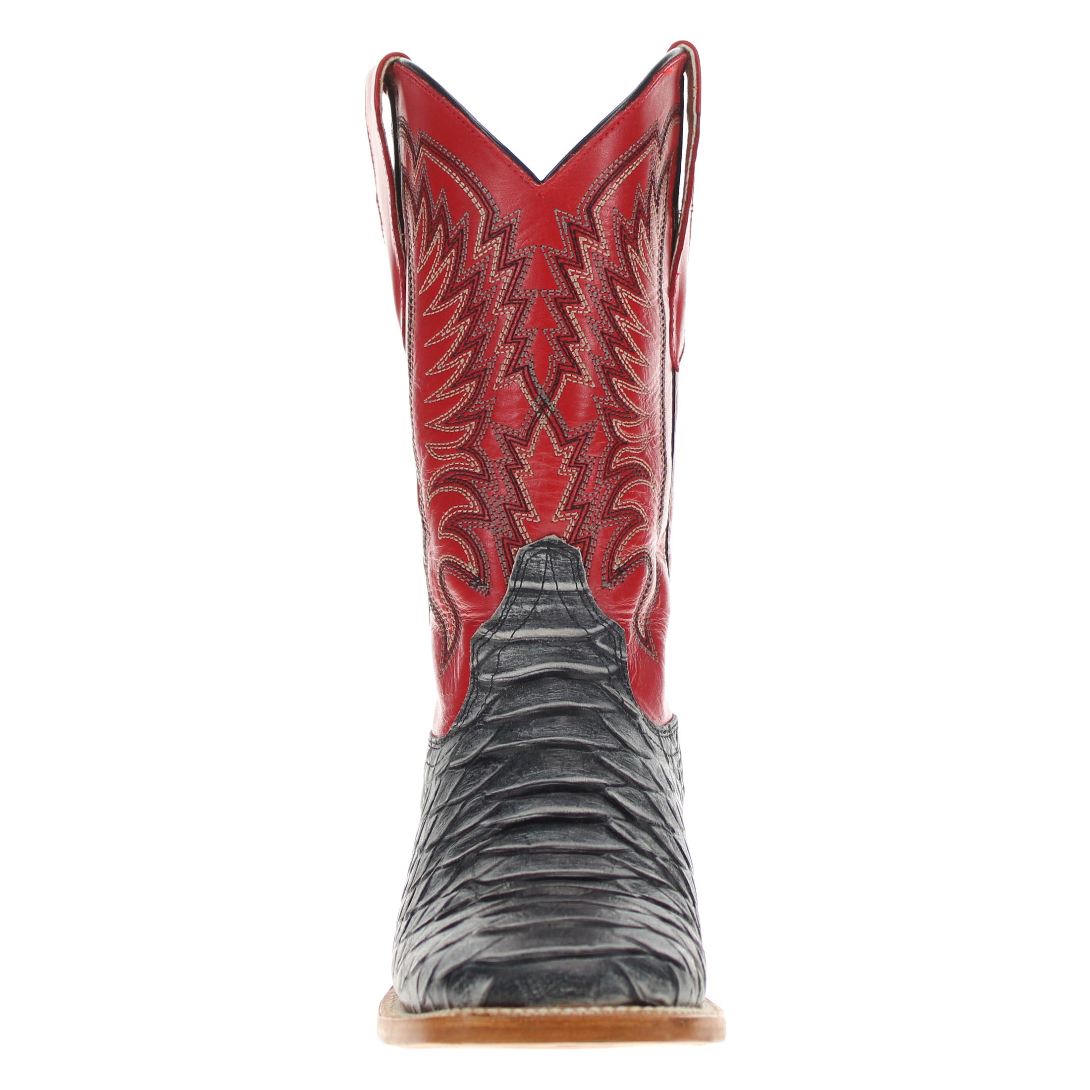 Men's Black Python Print Cowboy Boots Chase by Vaccari Core