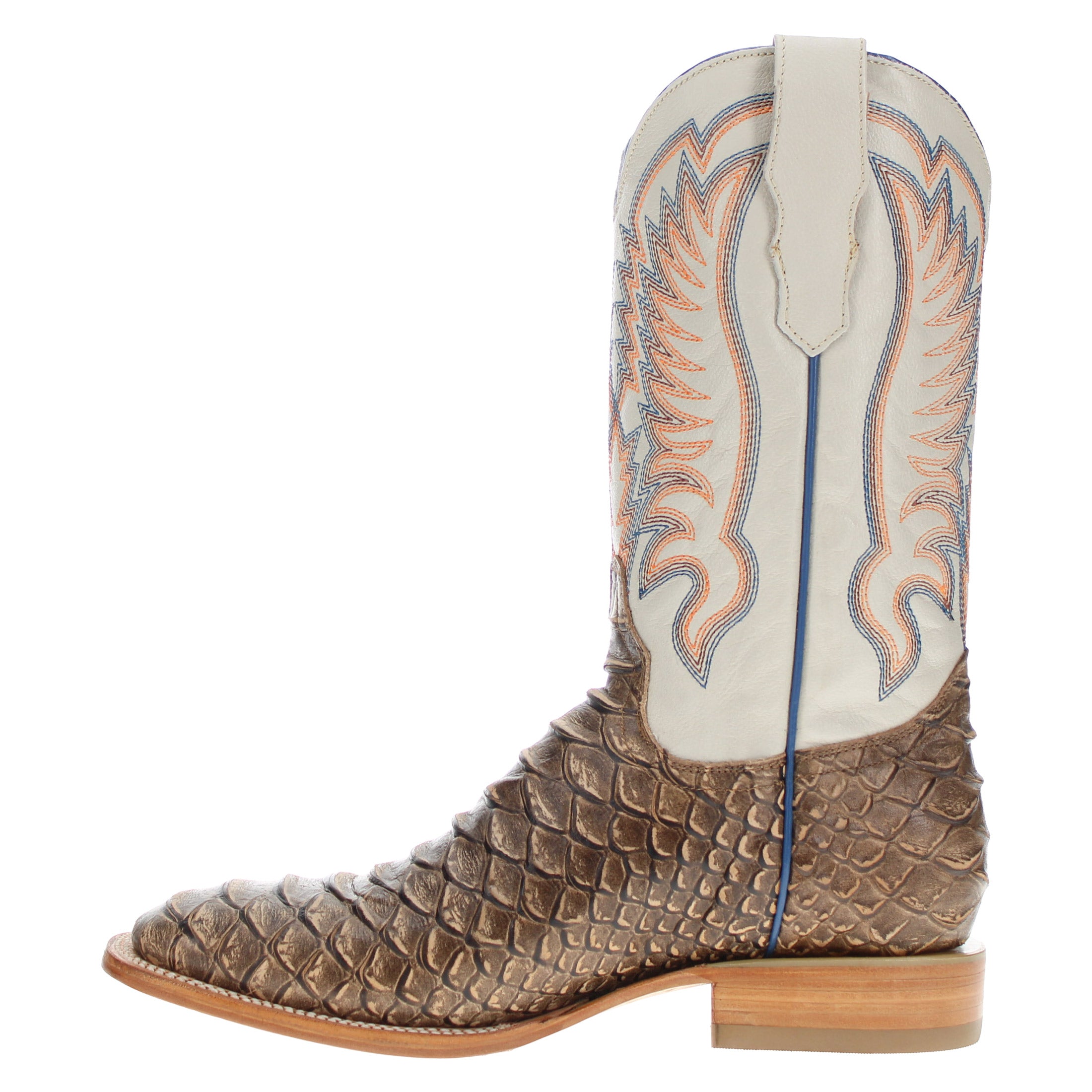 Men's Black Python Print Cowboy Boots Chase by Vaccari Core