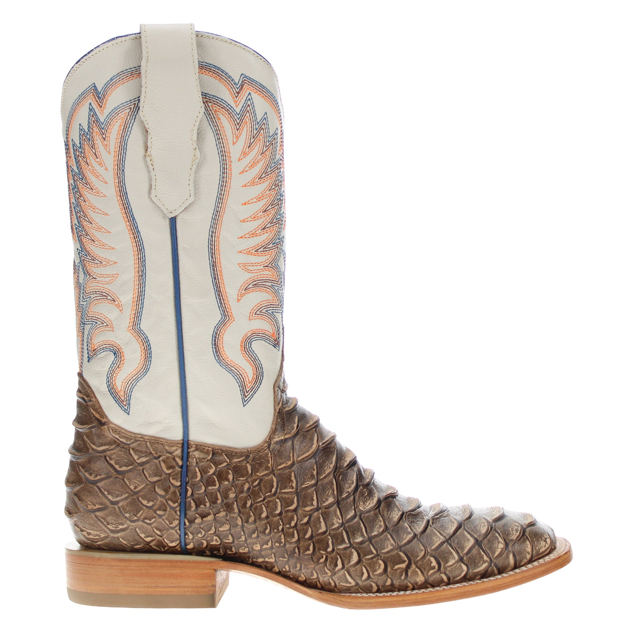 Men's Black Python Print Cowboy Boots Chase by Vaccari Core