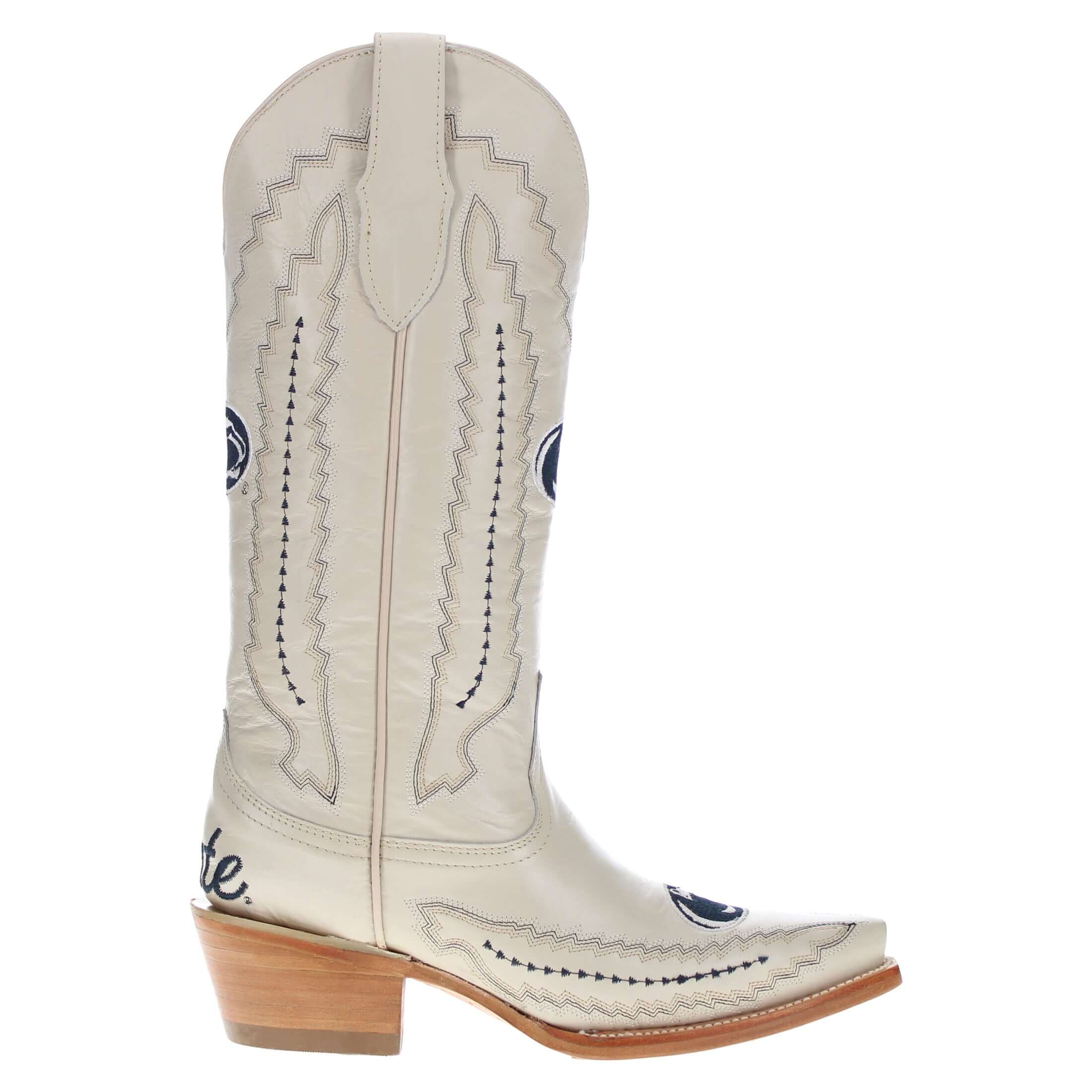 Women's Penn State Bone Cowgirl Boots Naomi by Vaccari University