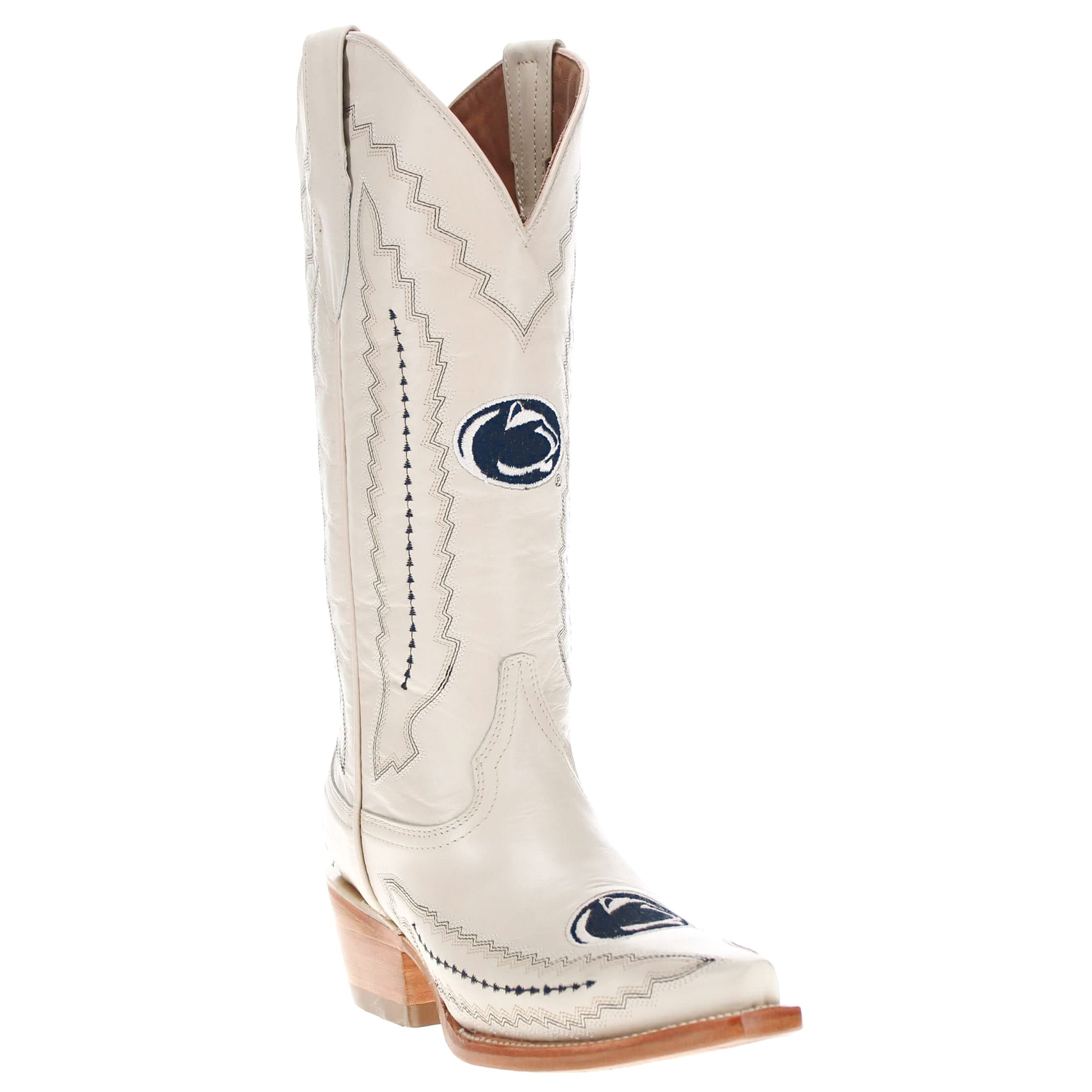 Women's Penn State Bone Cowgirl Boots Naomi by Vaccari