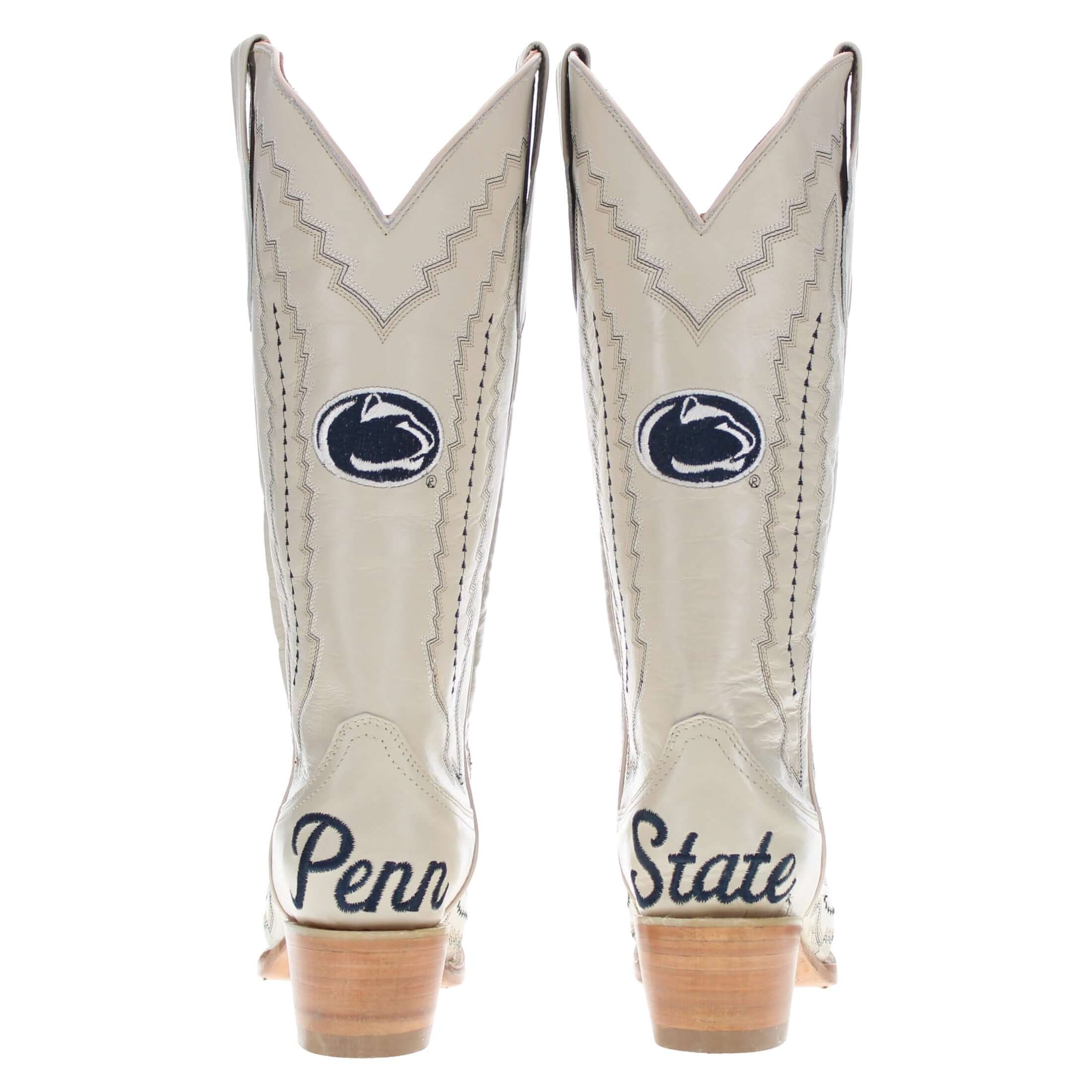 Women's Penn State Bone Cowgirl Boots Naomi by Vaccari University