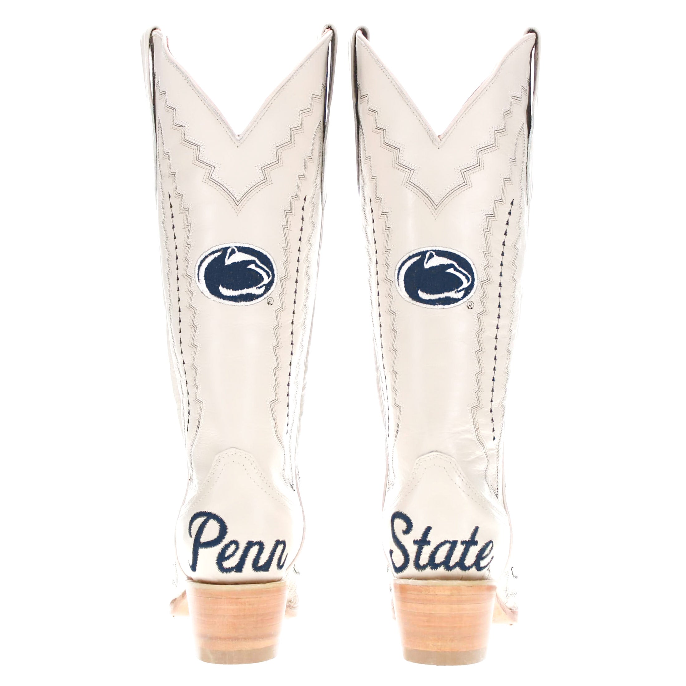 Women's Penn State Bone Cowgirl Boots | Vaccari Boots