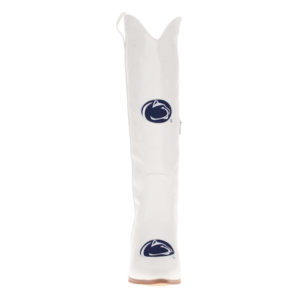 Women's Penn State University Tall White Boot Blair By V By Vaccari