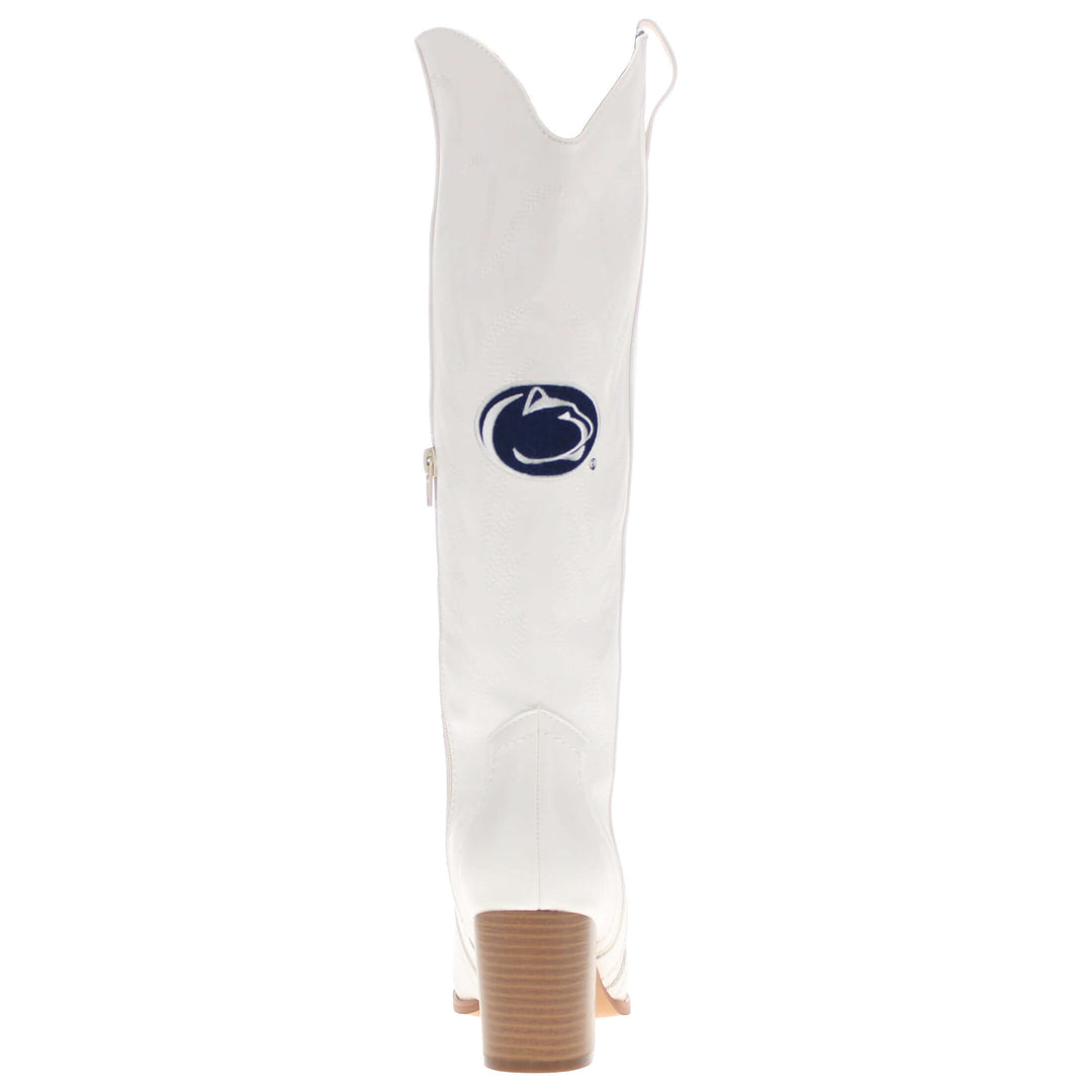 Women's Penn State University Tall White Boot Blair By V By Vaccari