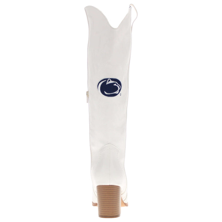 Women's Penn State University Tall White Boot Blair By V By Vaccari