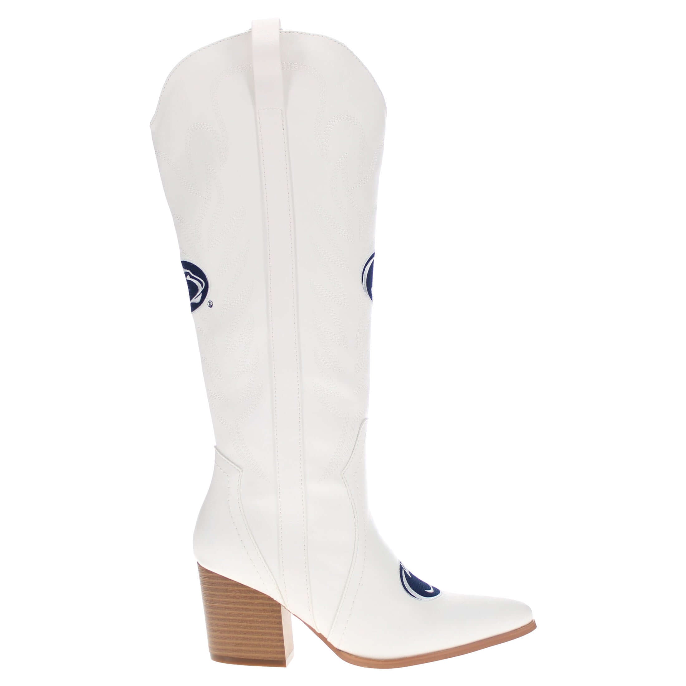 Women's Penn State University Tall White Boot Blair By V By Vaccari