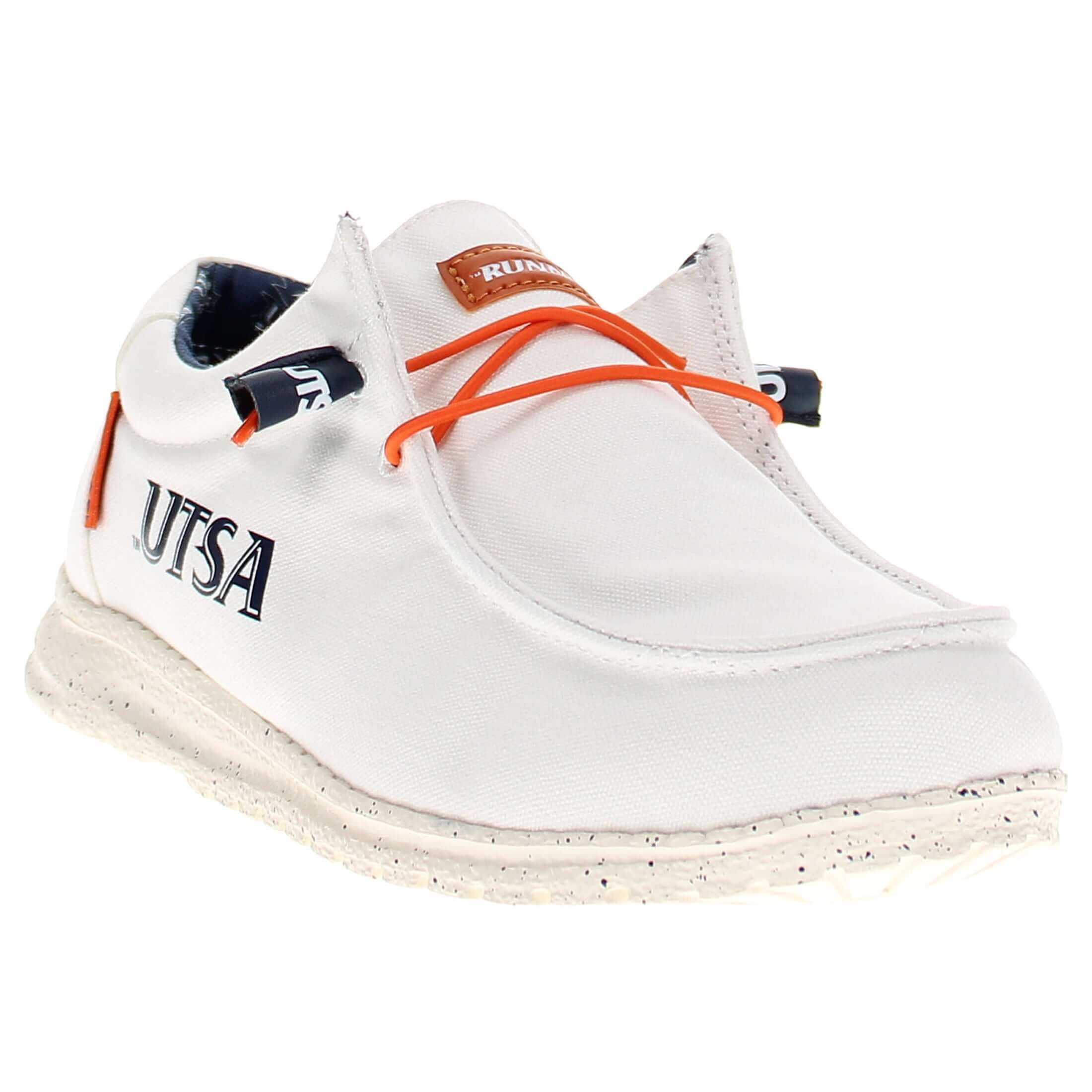 Men's UTSA Roadrunners Off White Canvas Shoes by Vaccari