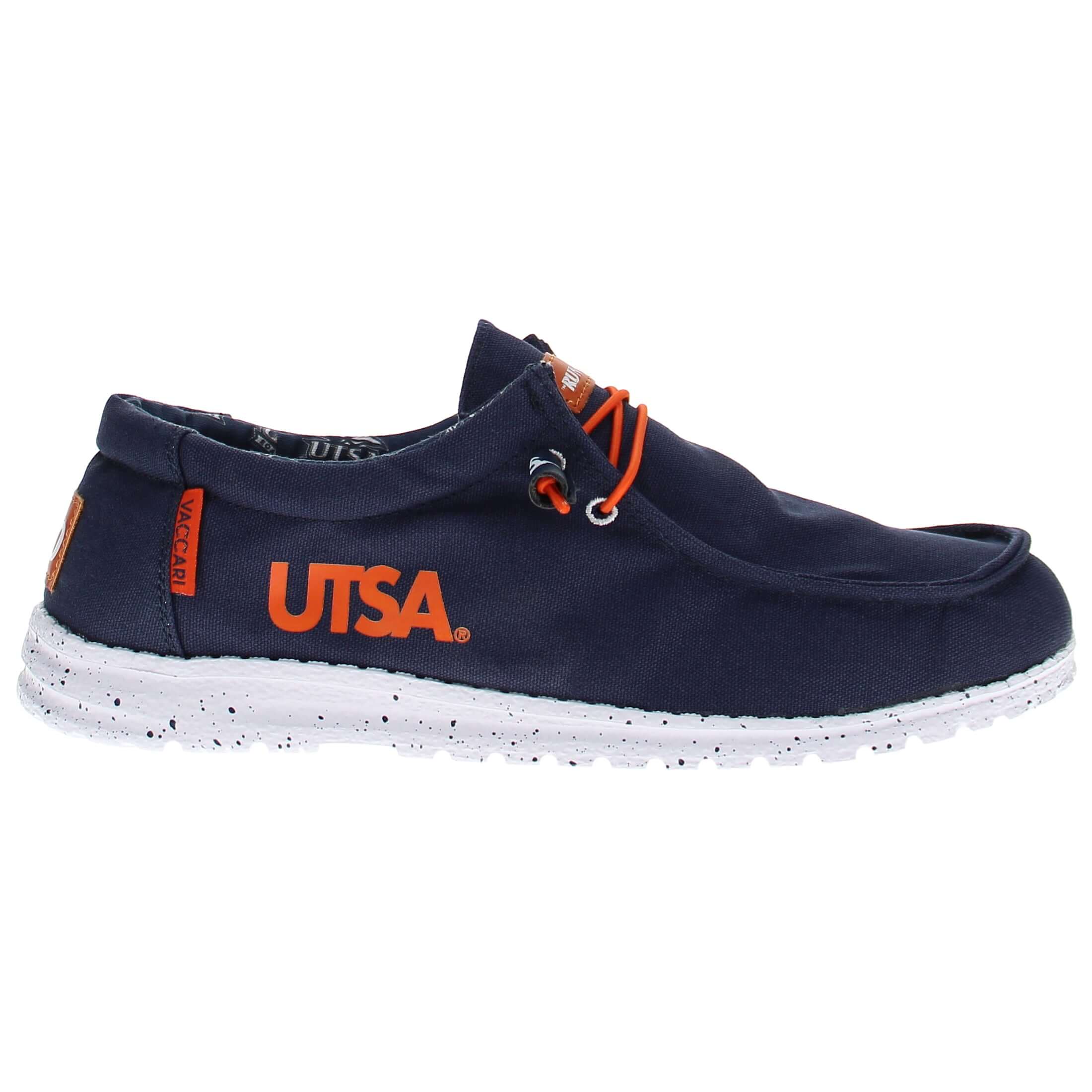 Men's University of Texas at San Antonio Blue Canvas Shoes by Vaccari