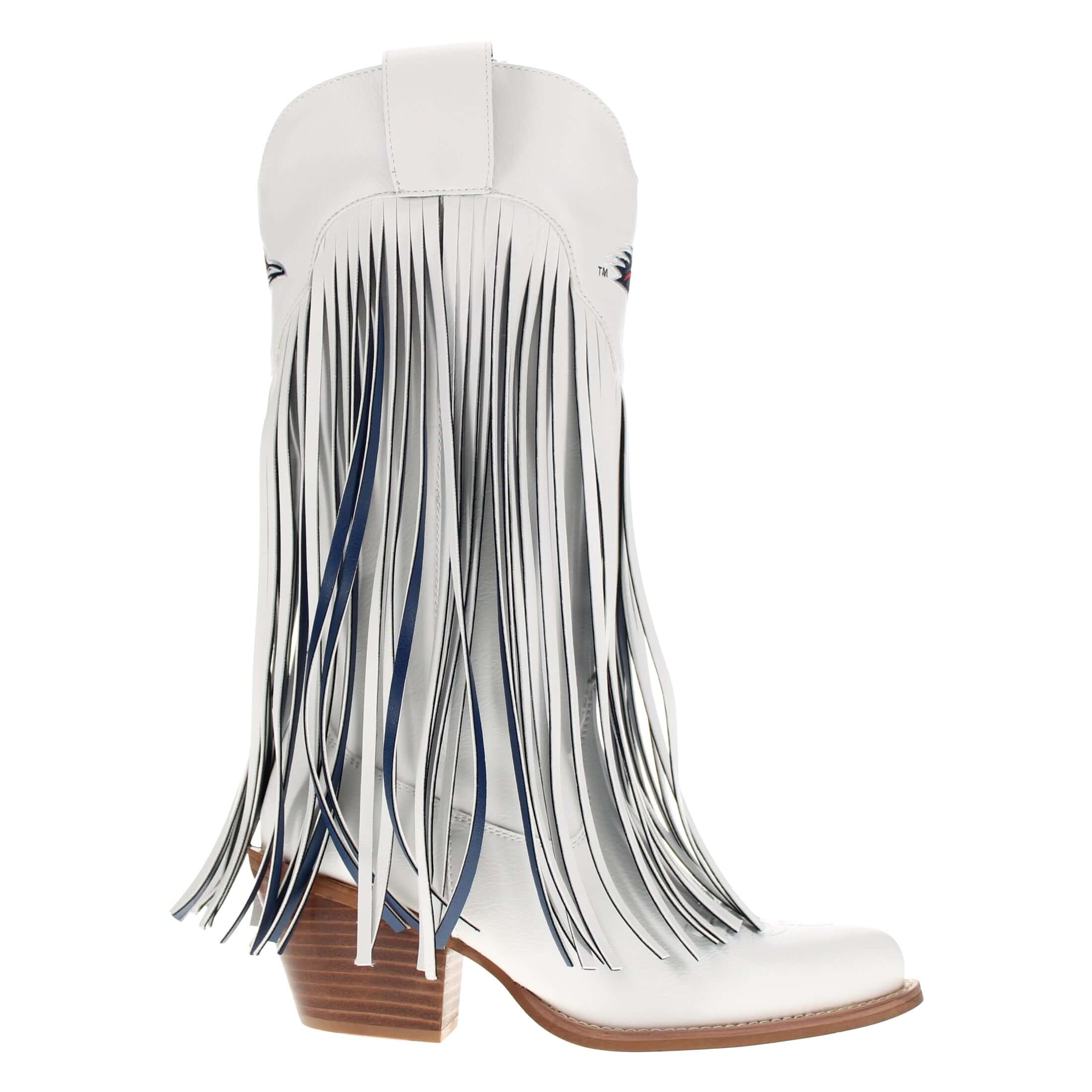 University of Texas at San Antonio Kacey White Fringe Boot By V By Vaccari