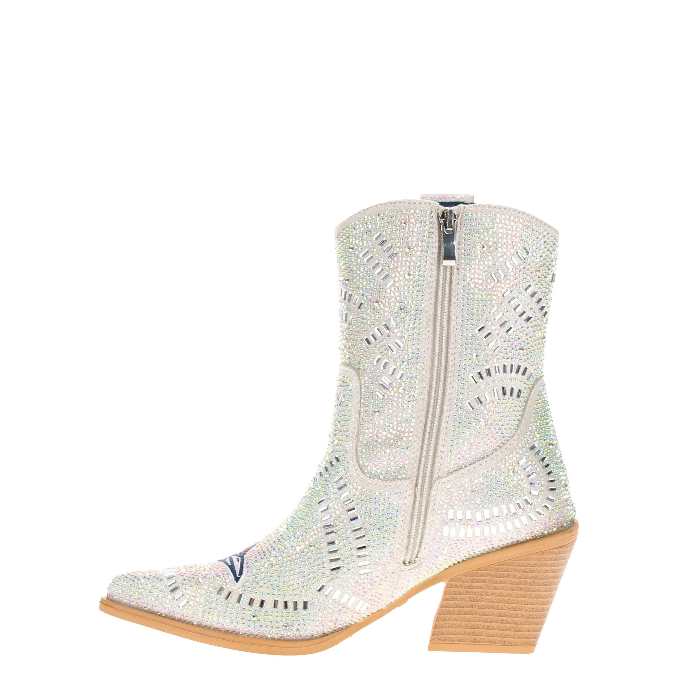 Women's UTSA Natural Bling Cowgirl Booties Jade by V by Vaccari