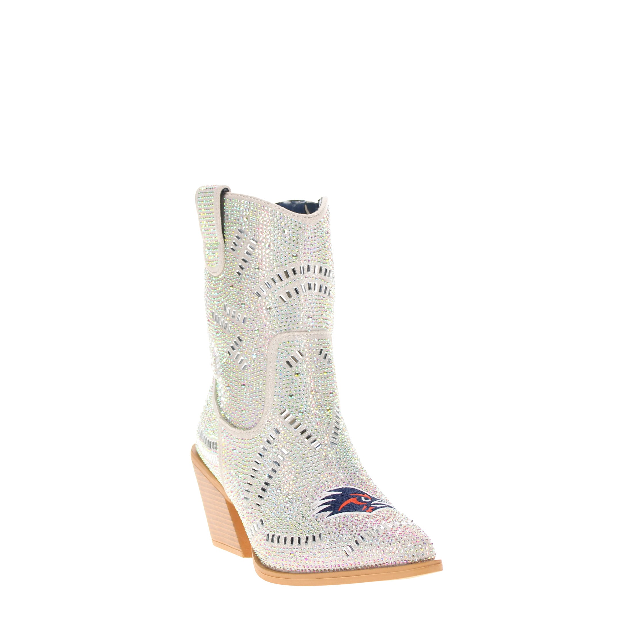 Women's UTSA Natural Bling Cowgirl Booties Jade by V by Vaccari