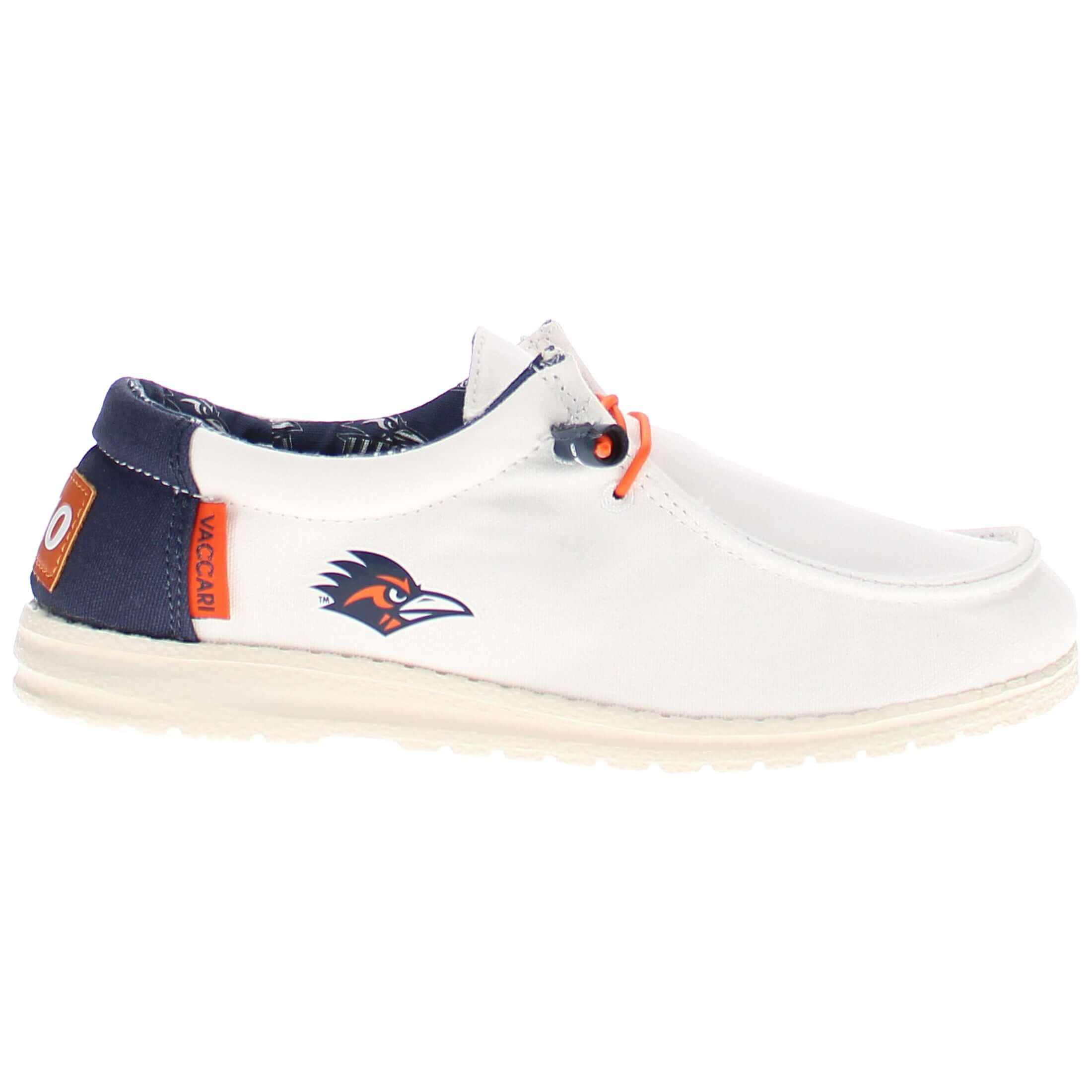 Women's UTSA Off White Canvas Shoes Roadrunner by Vaccari