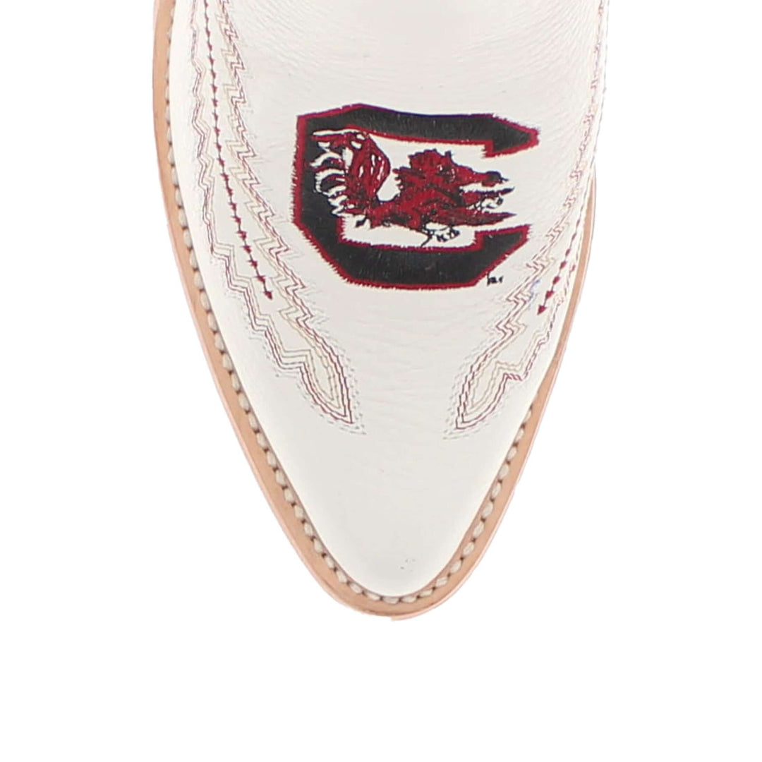 Women's University of South Carolina White Booties by Vaccari