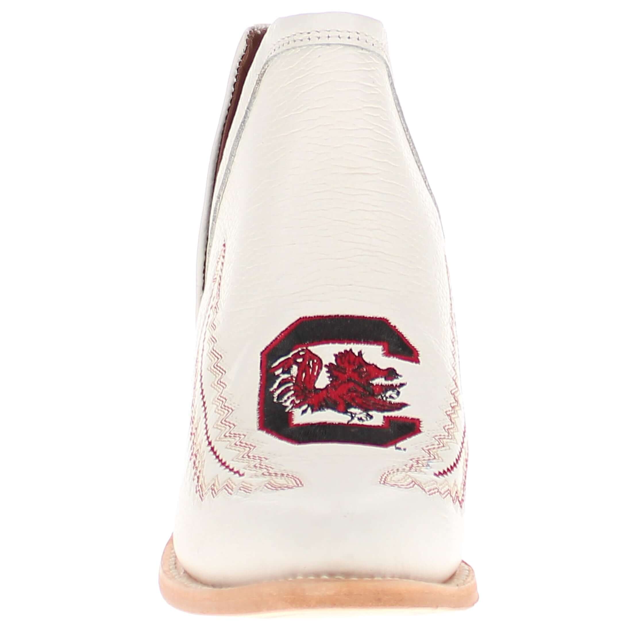 Women's University of South Carolina White Booties by Vaccari
