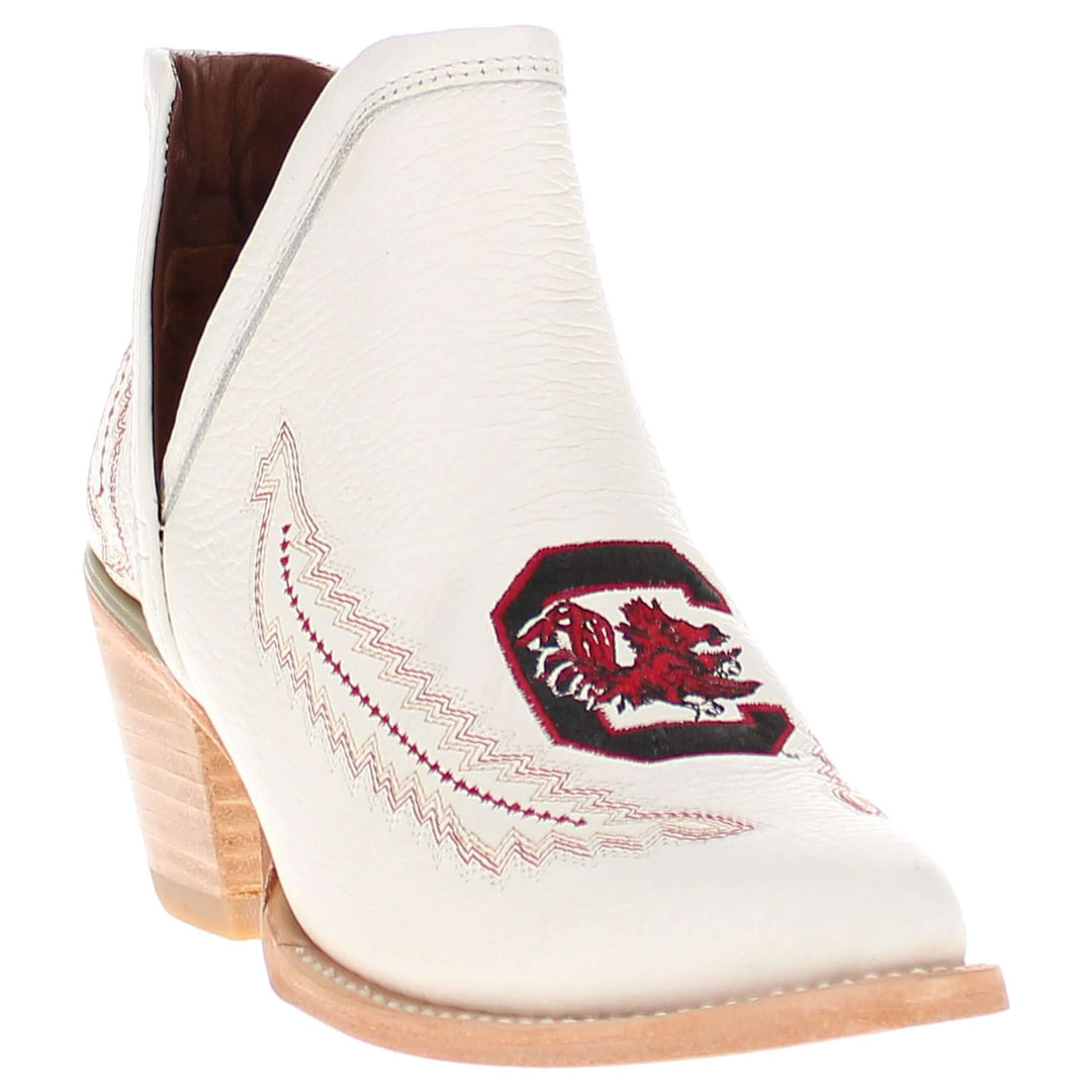 Women's University of South Carolina White Booties by Vaccari