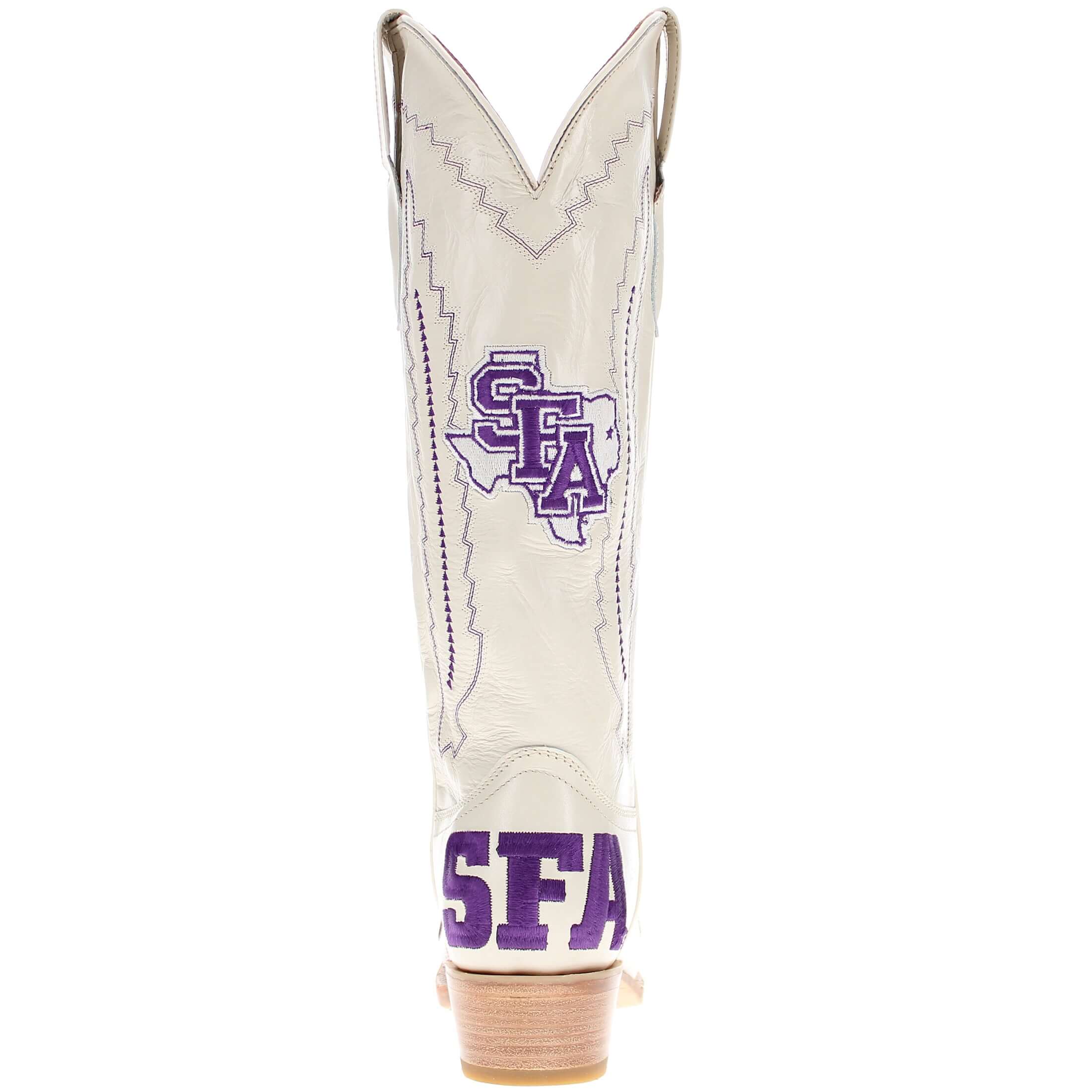 Women's Stephen F. Austin State University Bone Snip Toe Cowgirl Boots Naomi by Vaccari