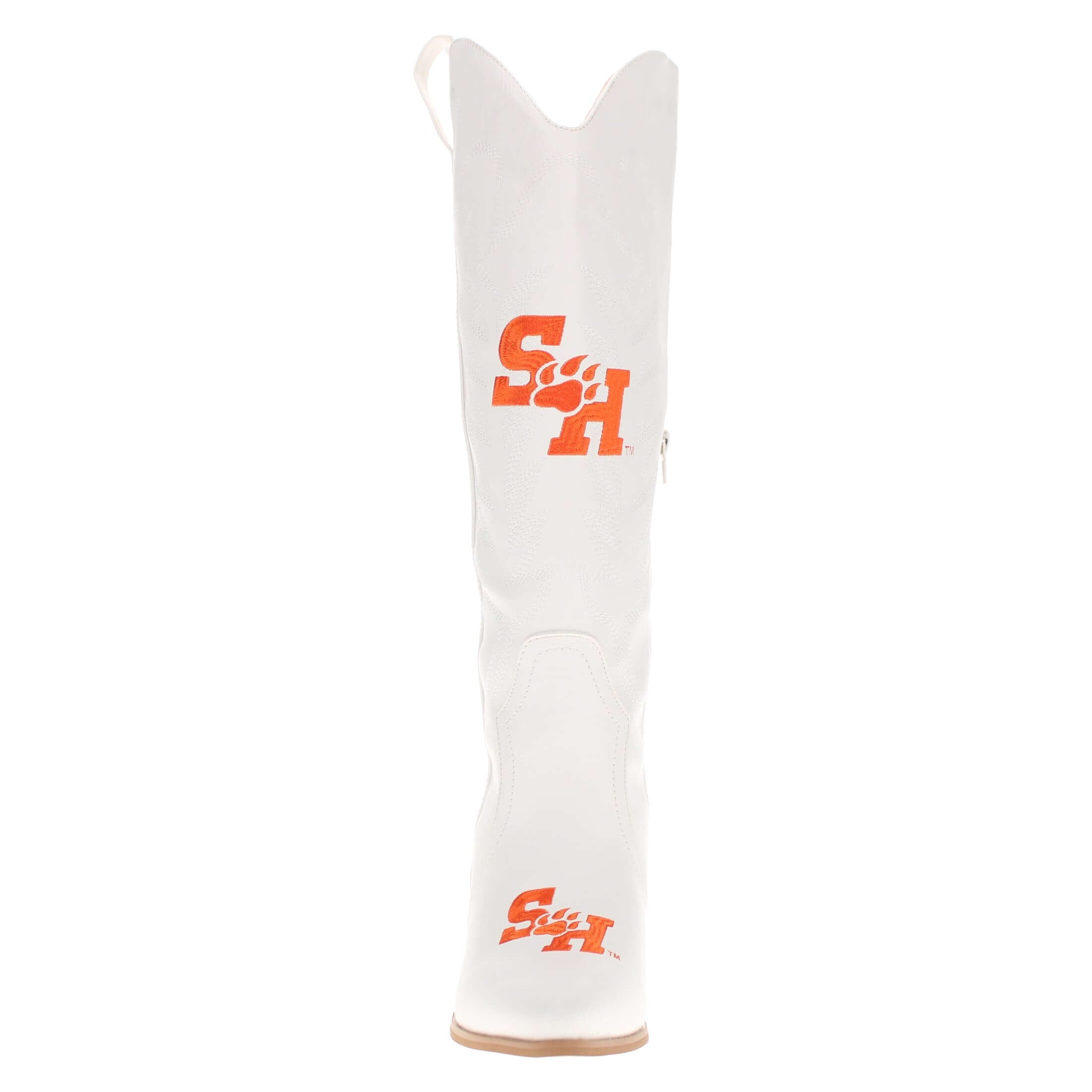 Sam Houston State University Blair Tall White Boot By V By Vaccari