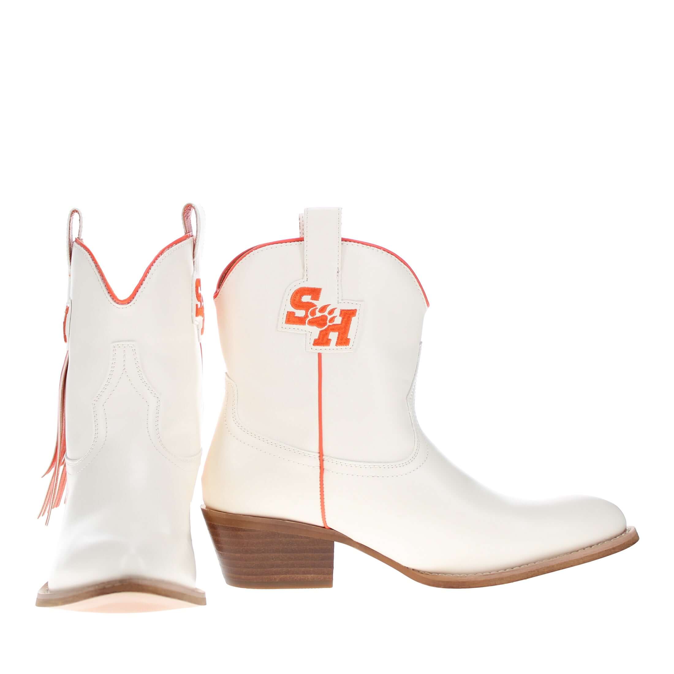 Women's Sam Houston State University Bone Fringe Bootie Lucy By V By Vaccari