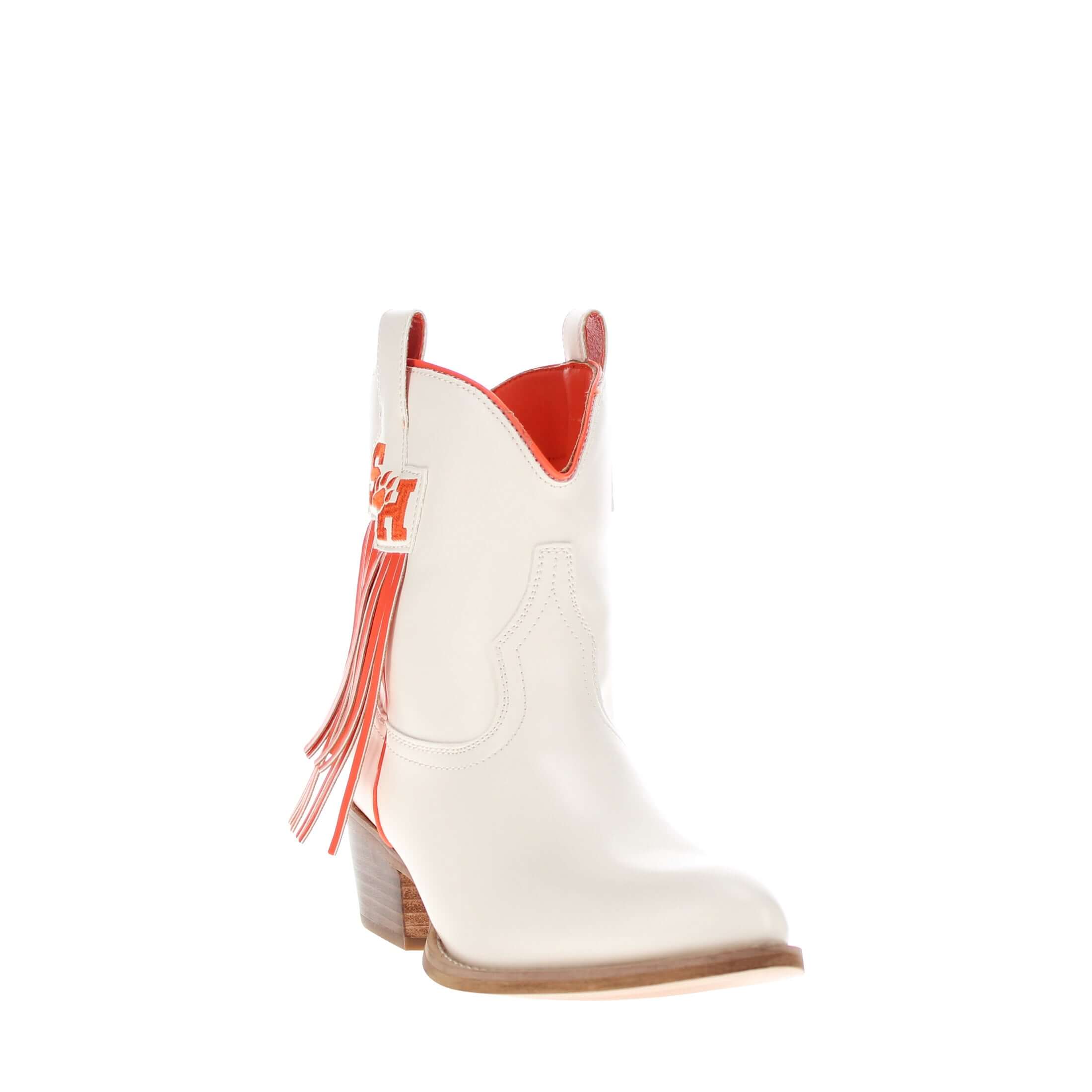 Women's Sam Houston State University Bone Fringe Bootie Lucy By V By Vaccari