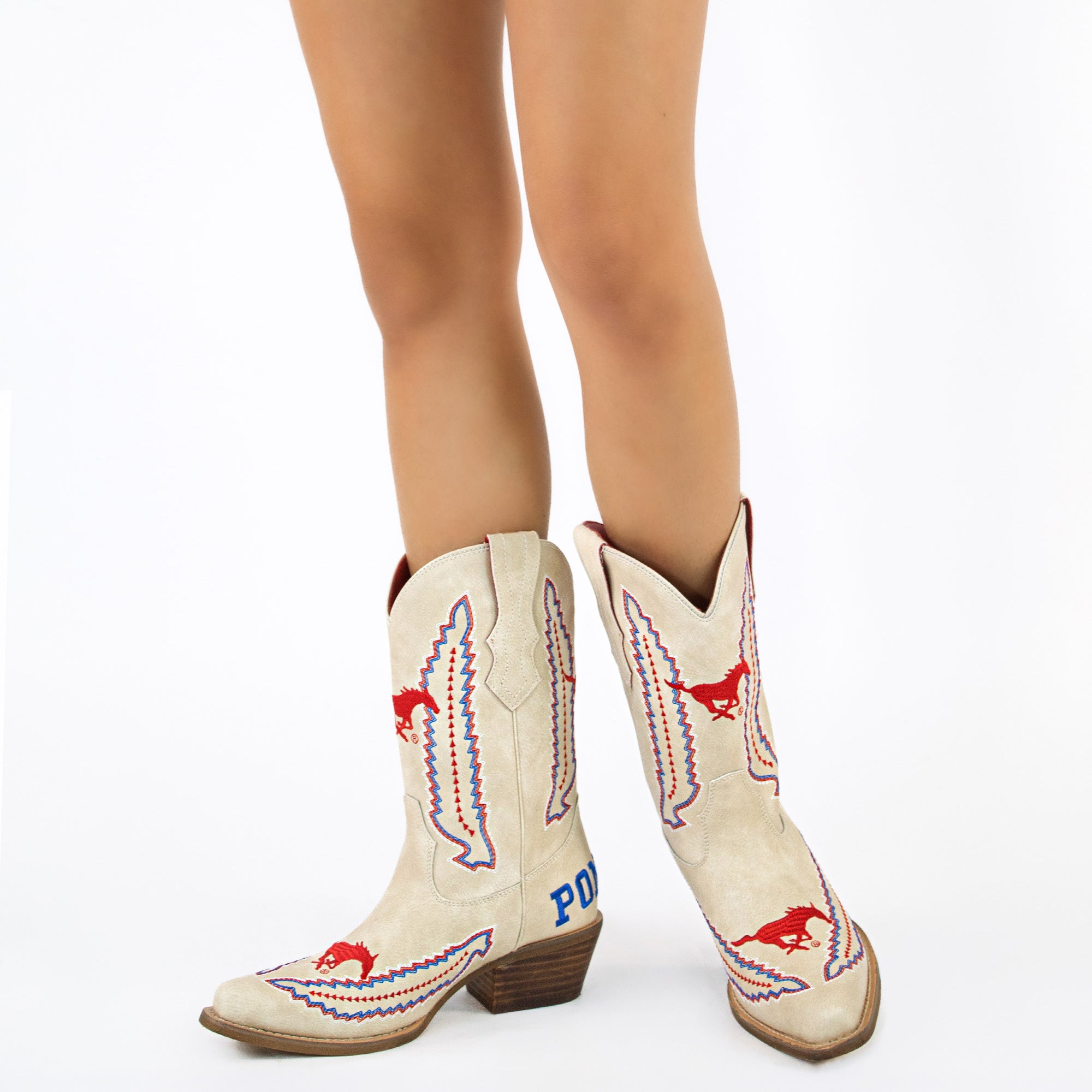 Southern Methodist University Mimi Short Bone Boot By V By Vaccari