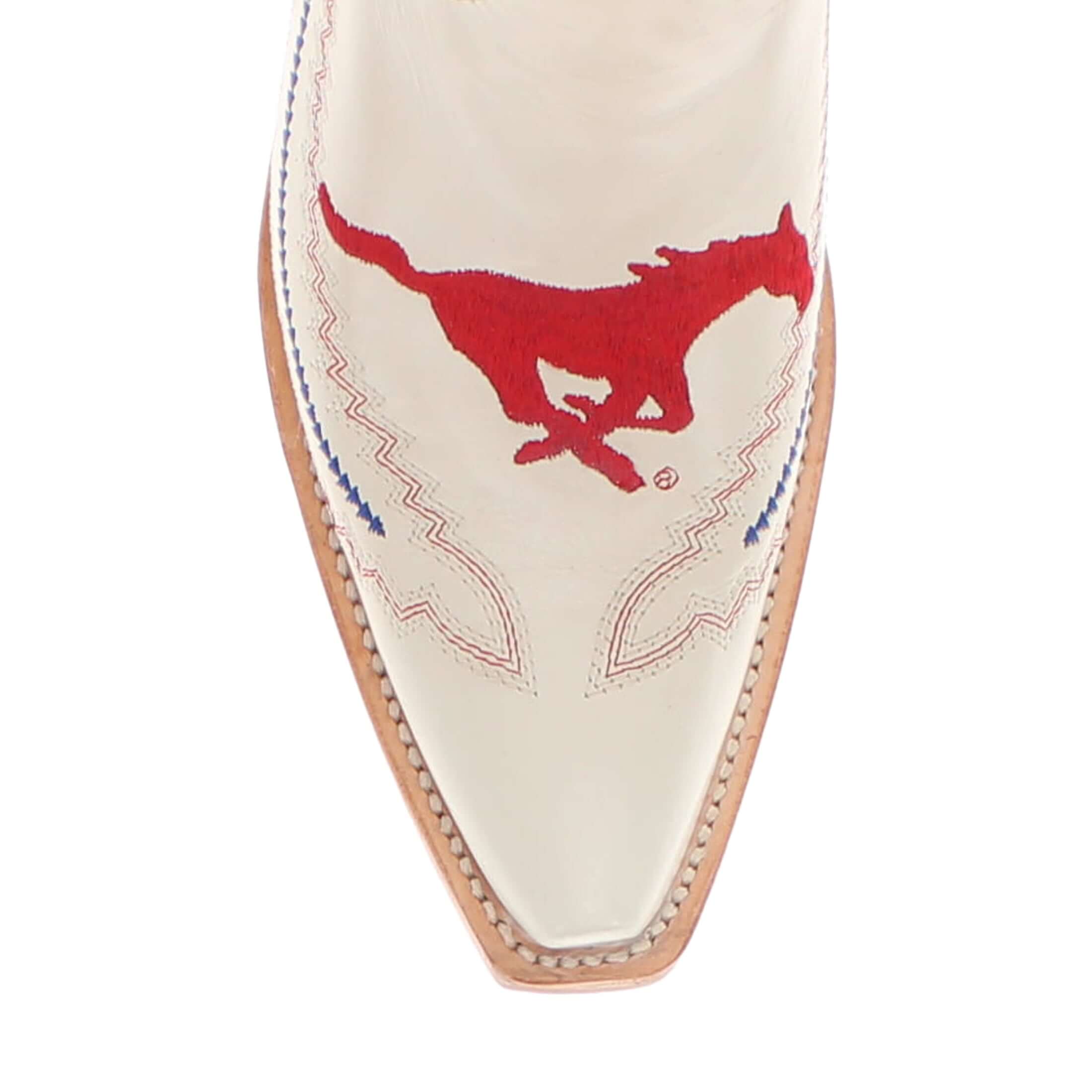 Women's SMU Bone Snip Toe Cowgirl Boots Naomi by Vaccari