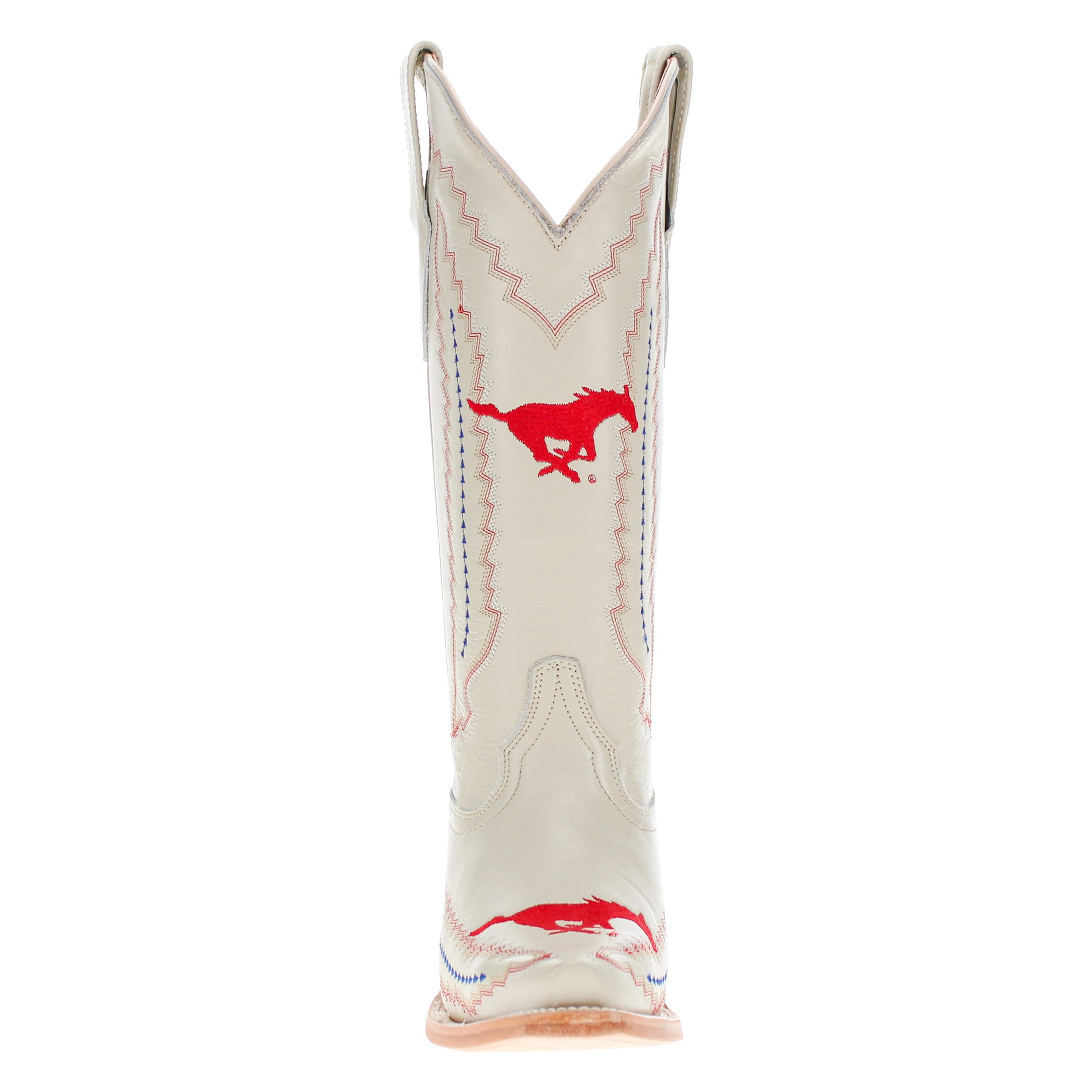 Women's SMU Bone Snip Toe Cowgirl Boots Naomi by Vaccari