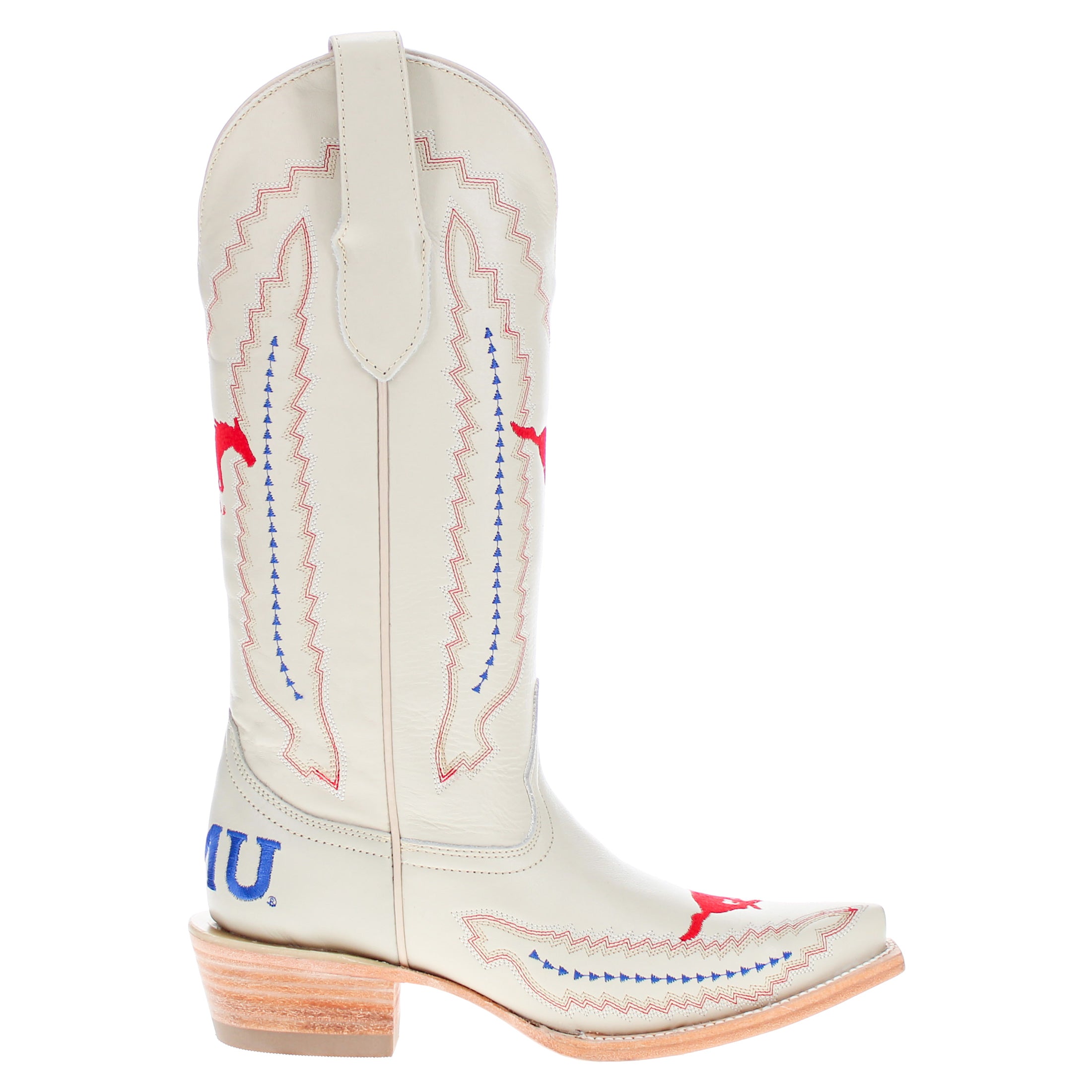 Women's SMU Bone Snip Toe Cowgirl Boots Naomi by Vaccari