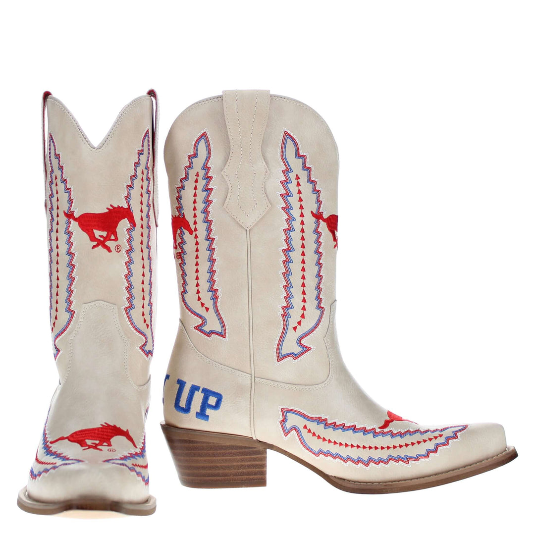 Southern Methodist University Mimi Short Bone Boot By V By Vaccari