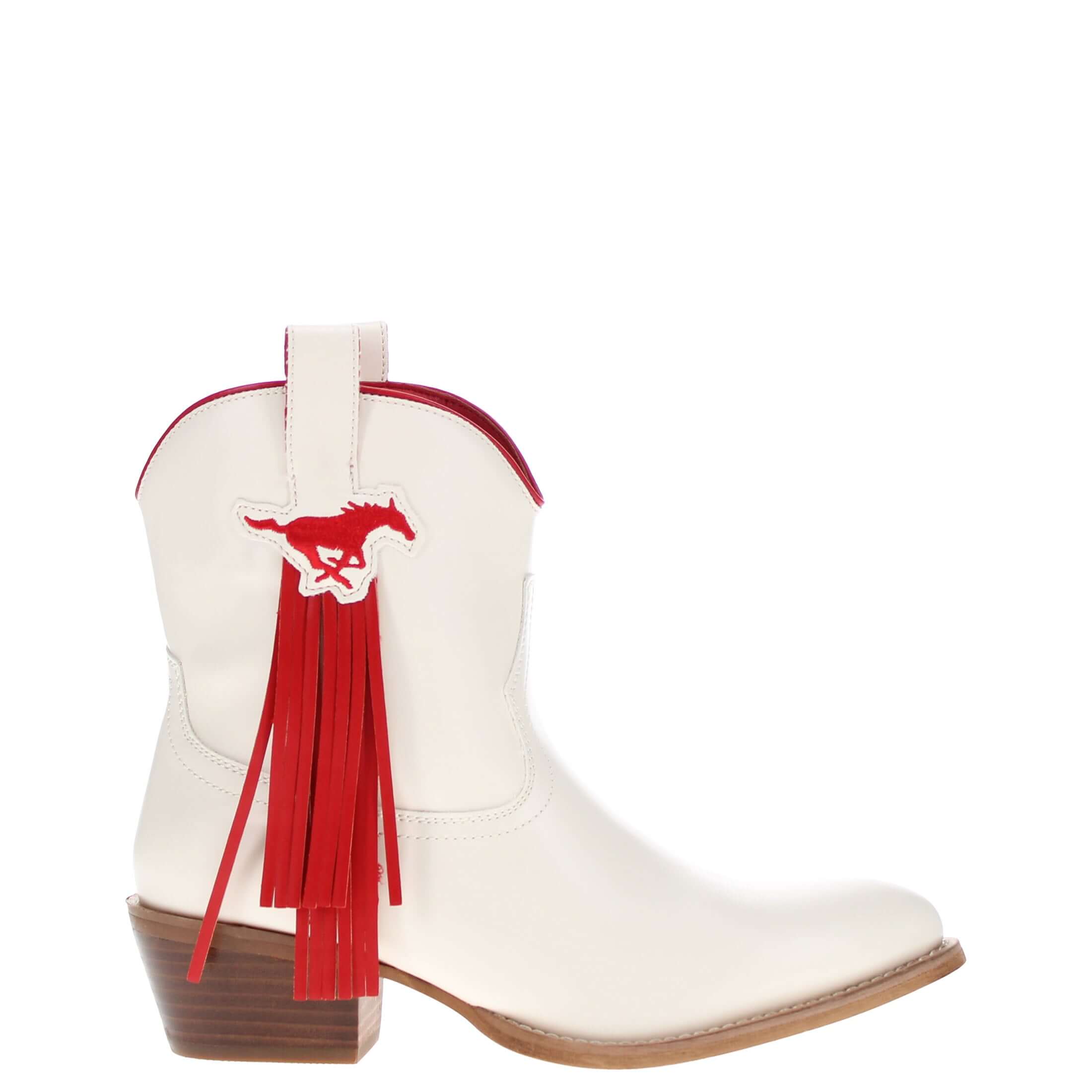 Women's SMU Bone Fringe Bootie Lucy By V By Vaccari