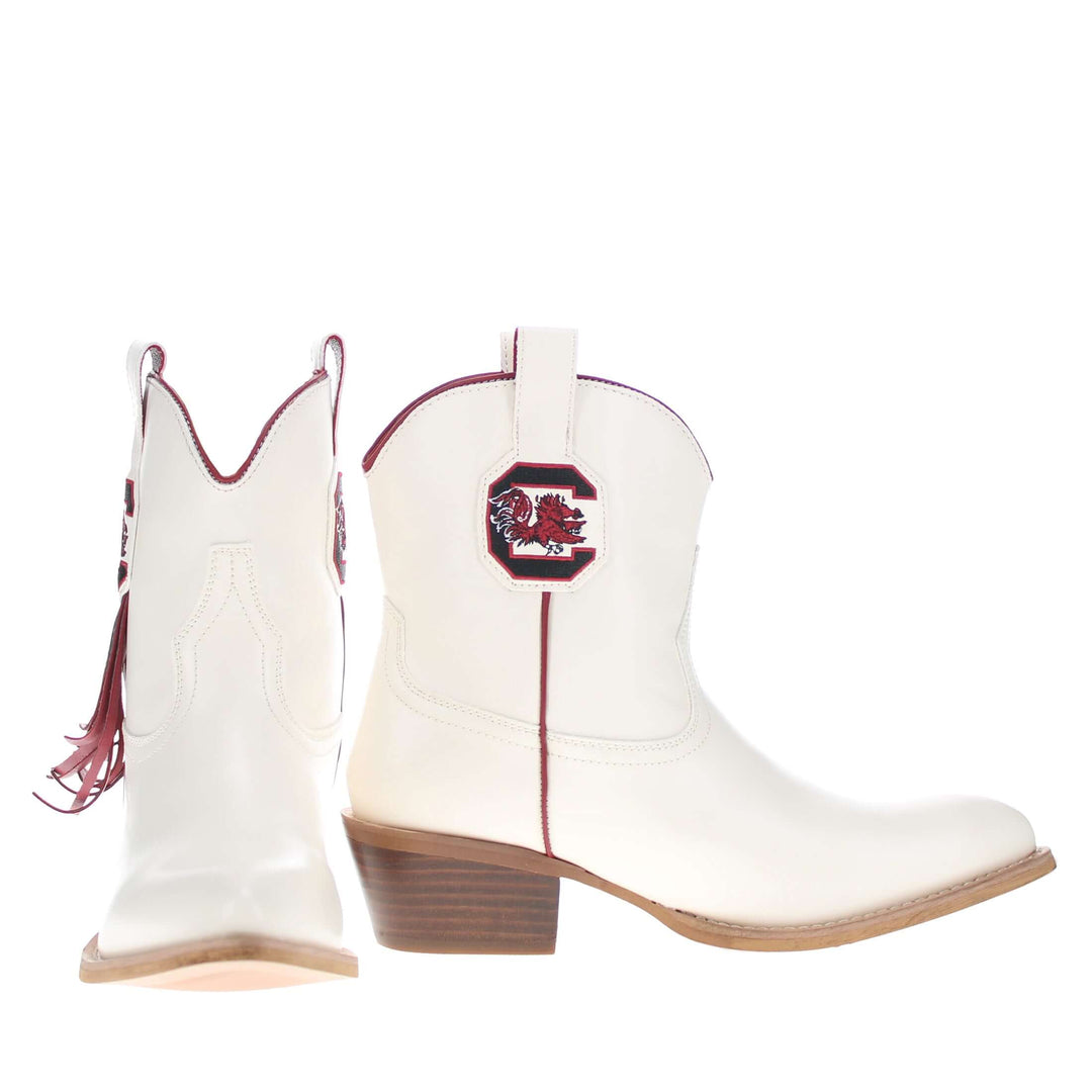 Women's University of South Carolina Bone Fringe Bootie Lucy By V By Vaccari
