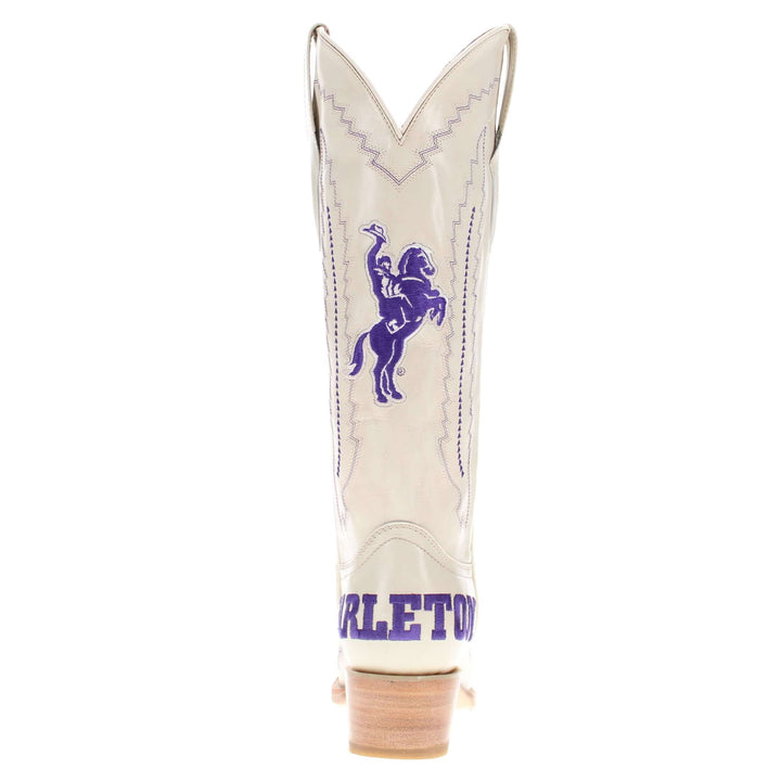 Women's Tarleton State University Bone Snip Toe Cowgirl Boots Naomi by Vaccari