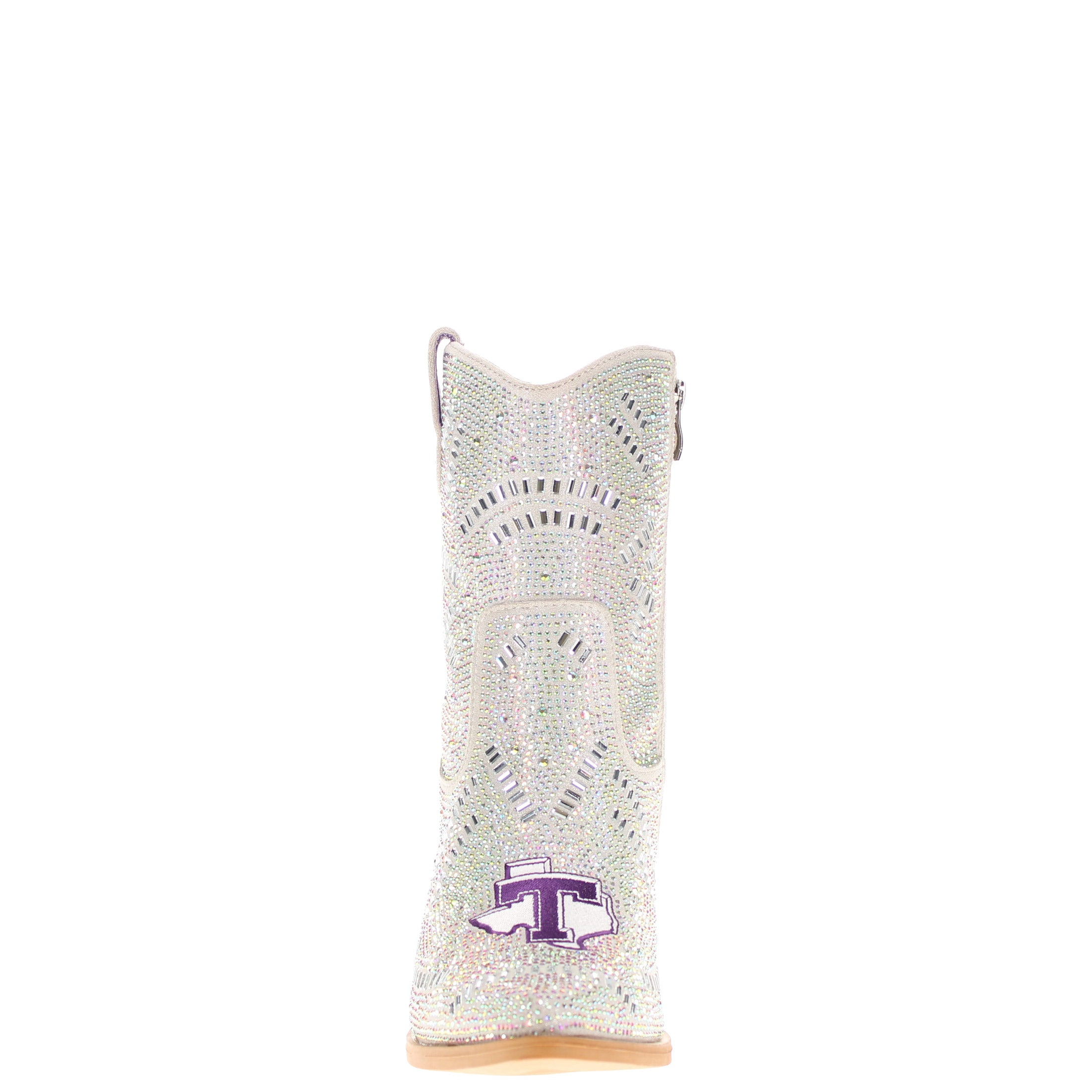 Women's Tarleton State University Natural Bling Cowgirl Booties Jade by V by Vaccari