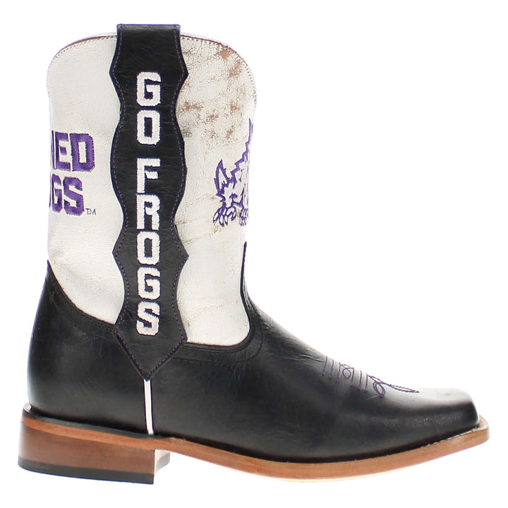 Kid's Dakota Texas Christian University Mascot Cowboy Boots by Vaccari