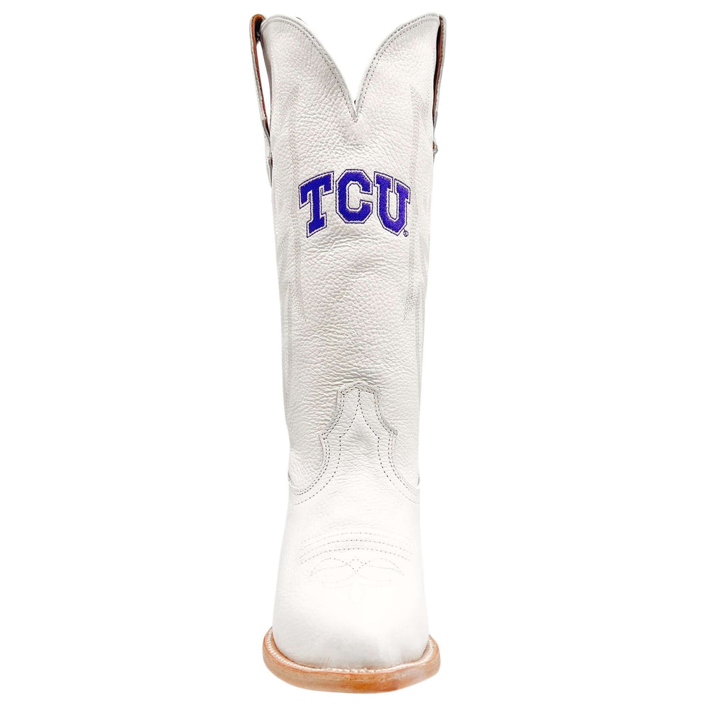 Women's TCU Less Than Perfect All White Pointed Toe Cowgirl Boots Leighton by Vaccari