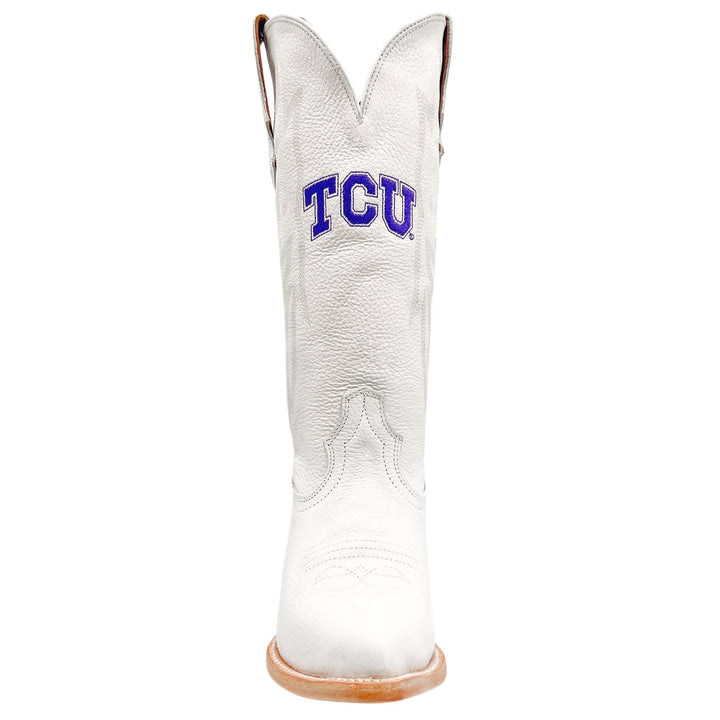 Women's TCU Less Than Perfect All White Pointed Toe Cowgirl Boots Leighton by Vaccari