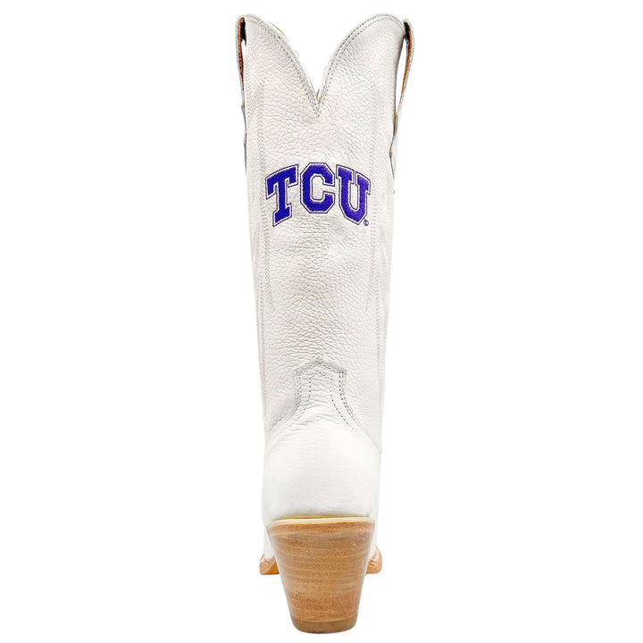 Women's TCU Less Than Perfect All White Pointed Toe Cowgirl Boots Leighton by Vaccari