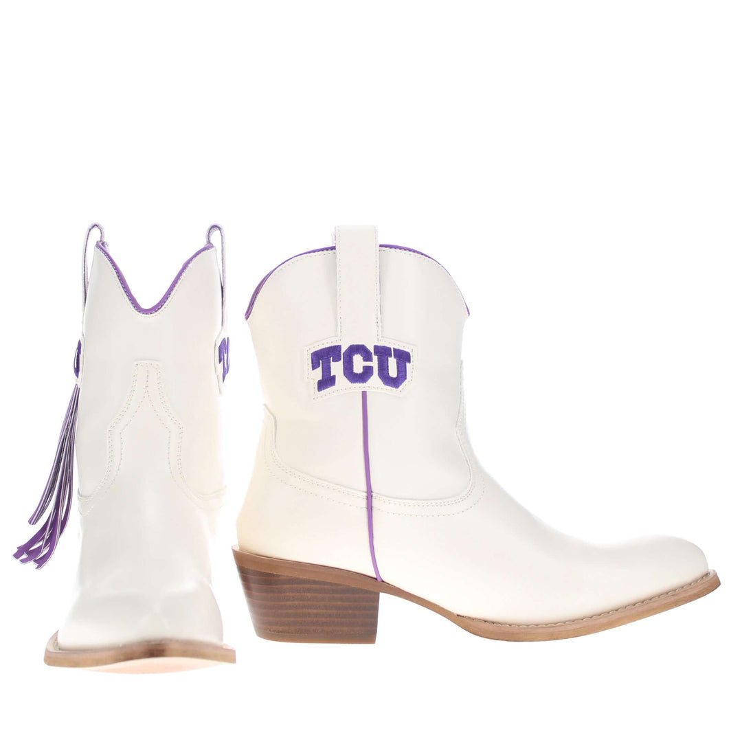 Women's TCU Bone Fringe Bootie Lucy By V By Vaccari