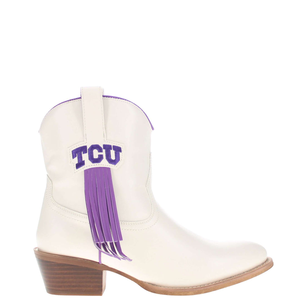 Women's TCU Bone Fringe Bootie Lucy By V By Vaccari